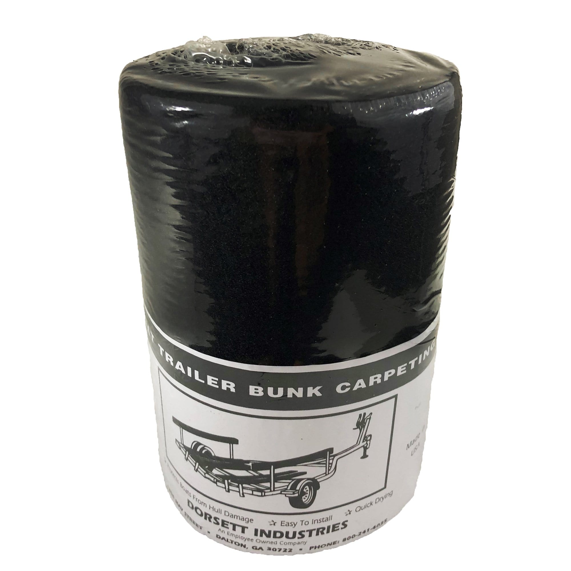 Dorsett 5825-8 Boat Trailer Bunk Carpet 8" x 12', Black