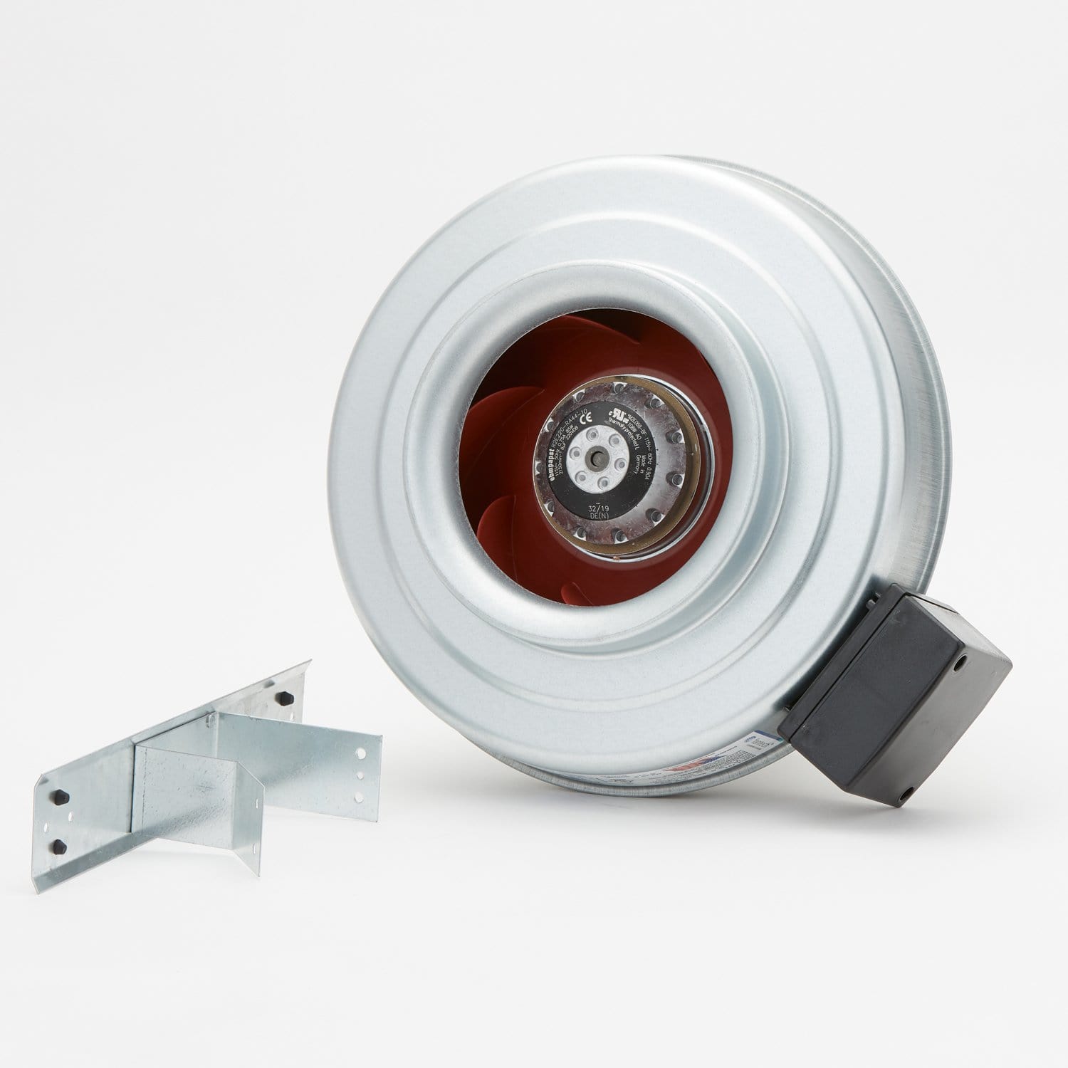 FanTech FG8 8" Inline Centrifugal Fan, Metal, 461 Cfm, 120-1-60, 0.99A