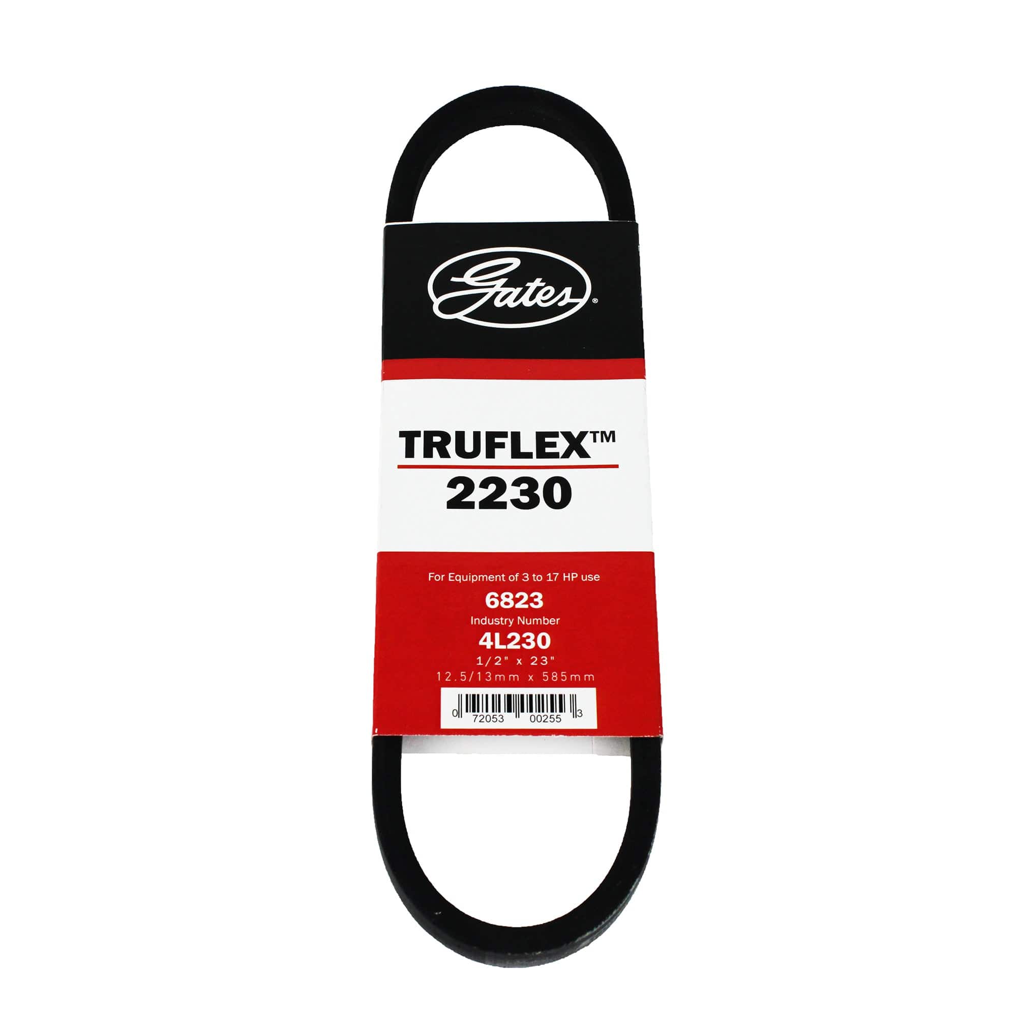 Gates 4L230 Truflex 2230 Notched 4L Section V Belt - 1/2" x 23"