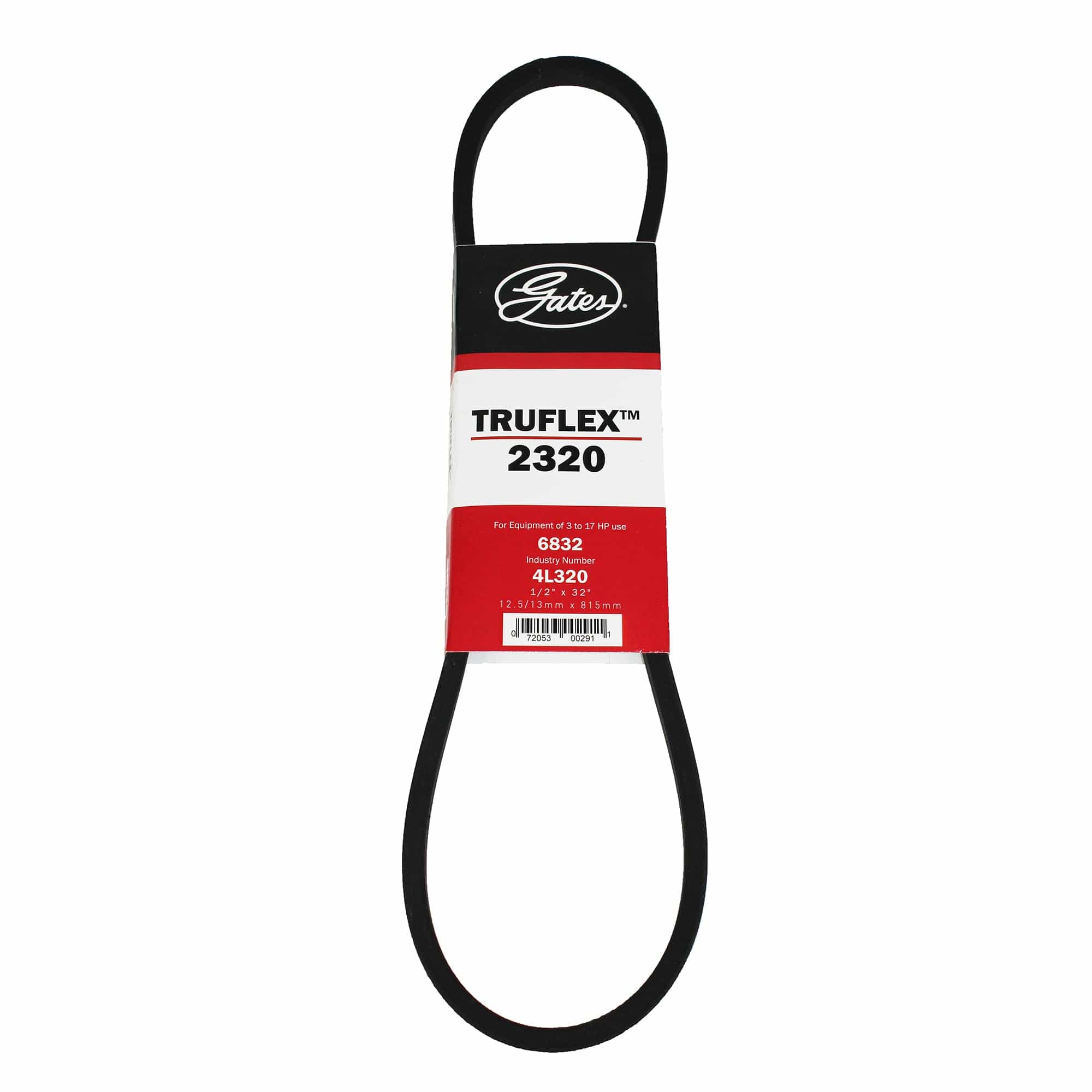 Gates 4L320 Truflex Notched V Belt 1/2" x 32"