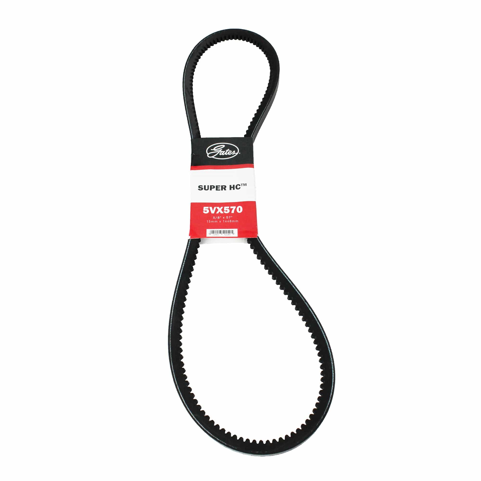 Gates 5VX570 Super HC Notched VX Section V Belt - 5/8" x 57"
