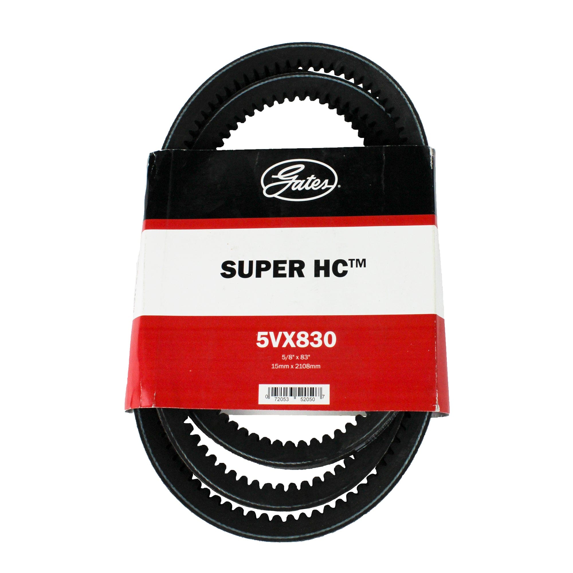 Gates 5VX830 Super HC Notched VX Section V Belt - 5/8" x 83"