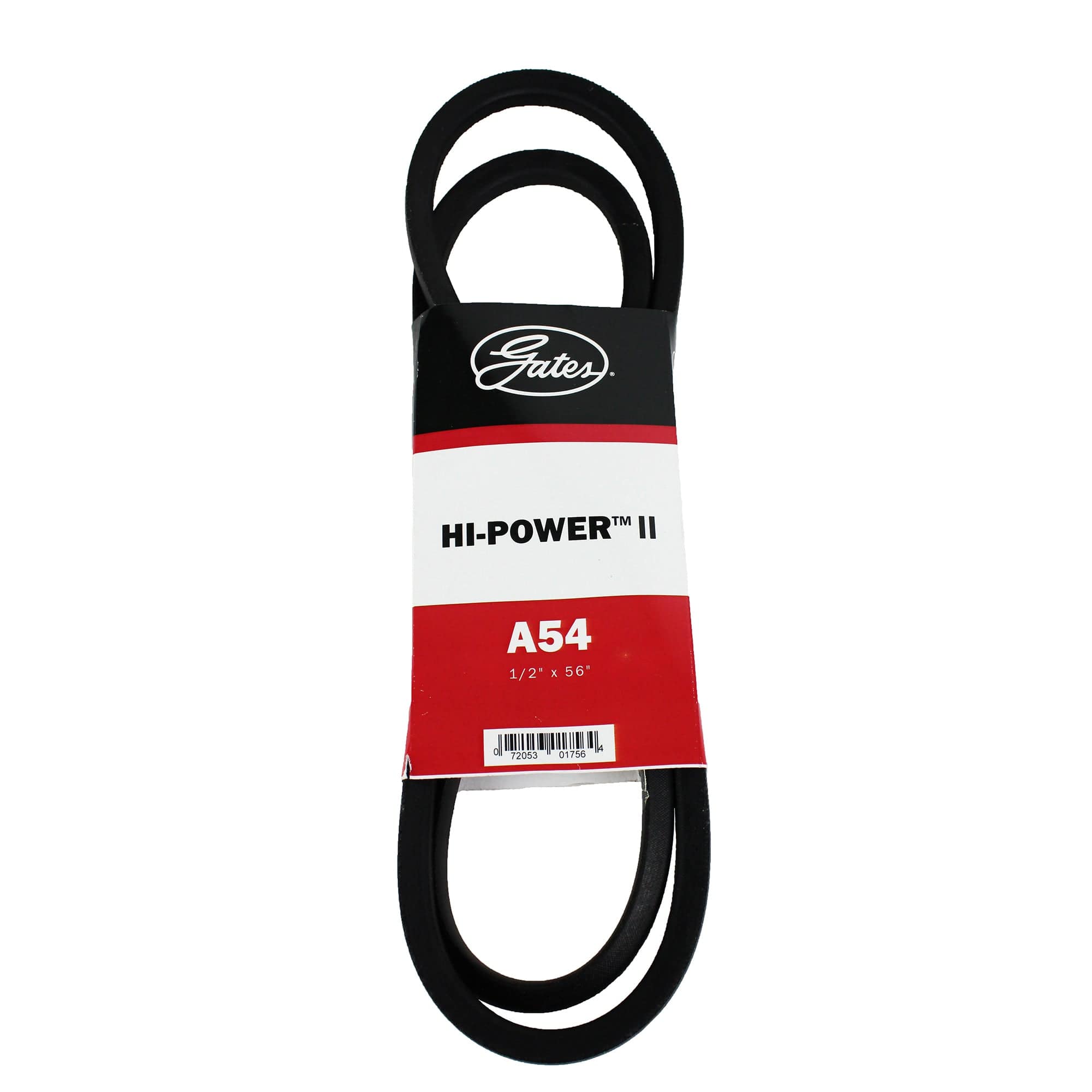 Gates A54 Hi Power II Notched V-Belt - 1/2" x 56"