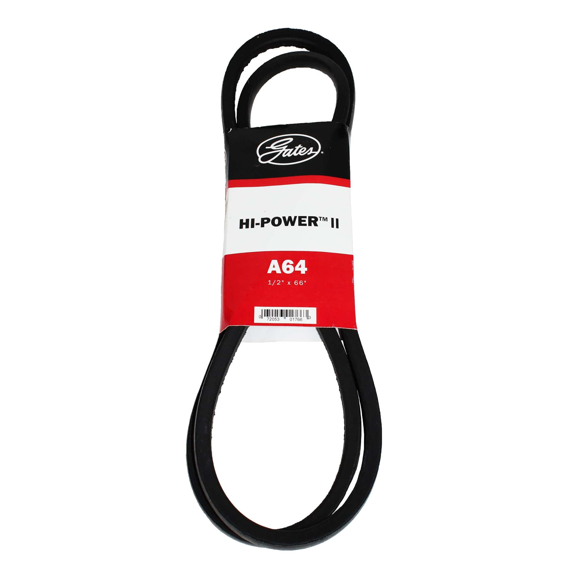 Gates A64 Hi Power II Classic A Section V Belt - 1/2" x 66"