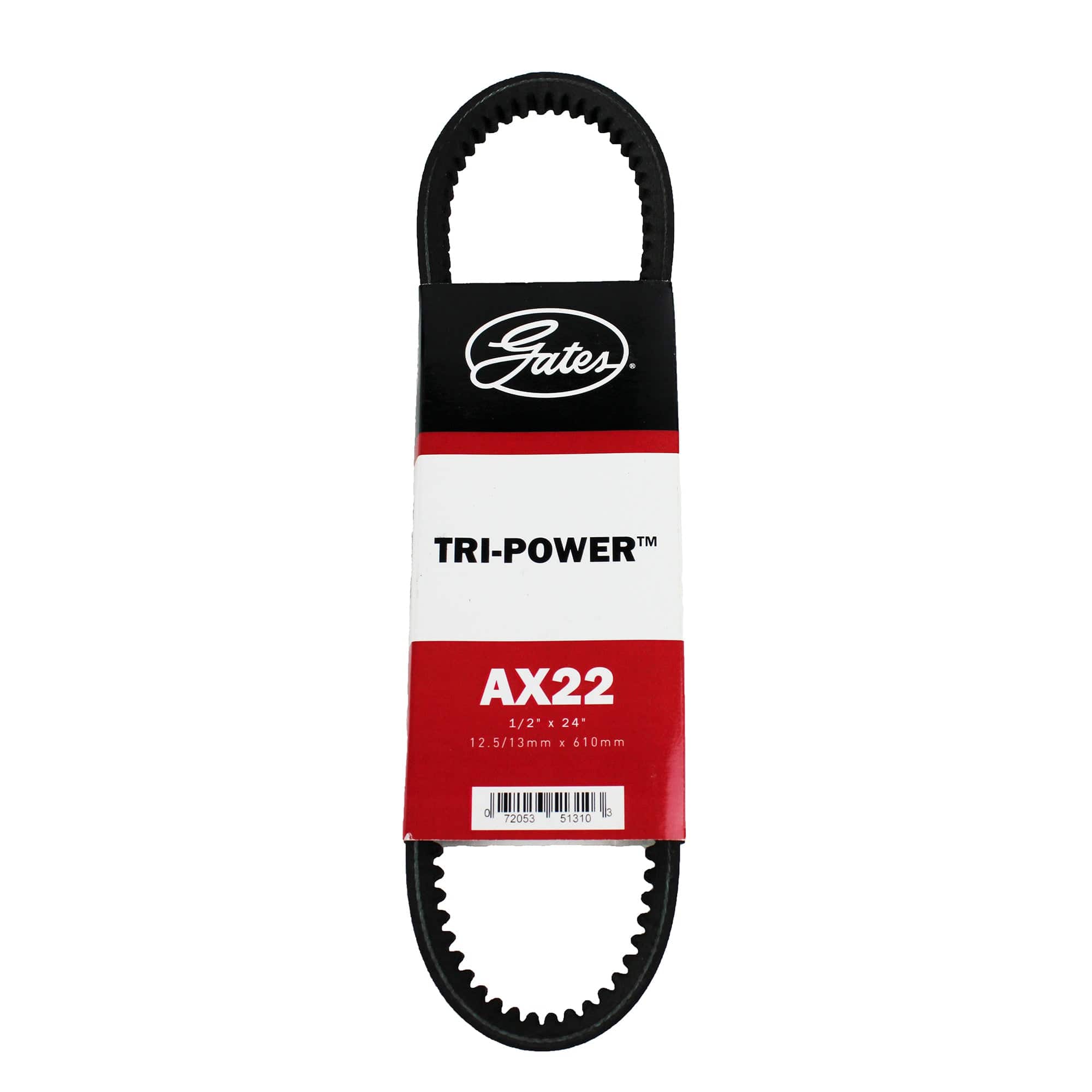 Gates GAT-AX22 Notched V Belt - 1/2" x 24"