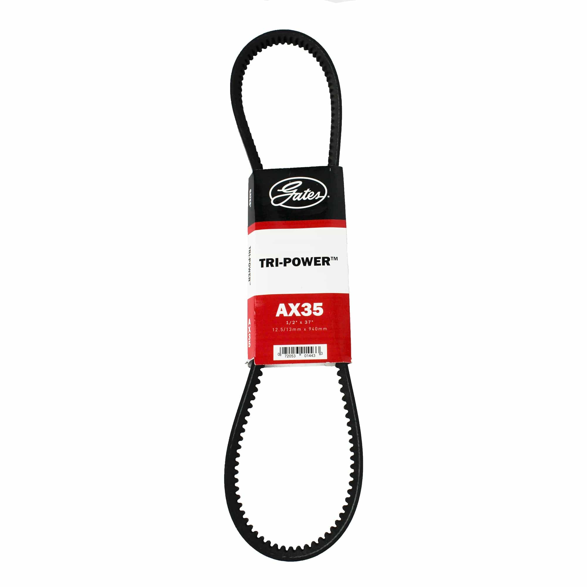 Gates AX35 Tri-Power Notched AX Section V Belt - 1/2" x 37"