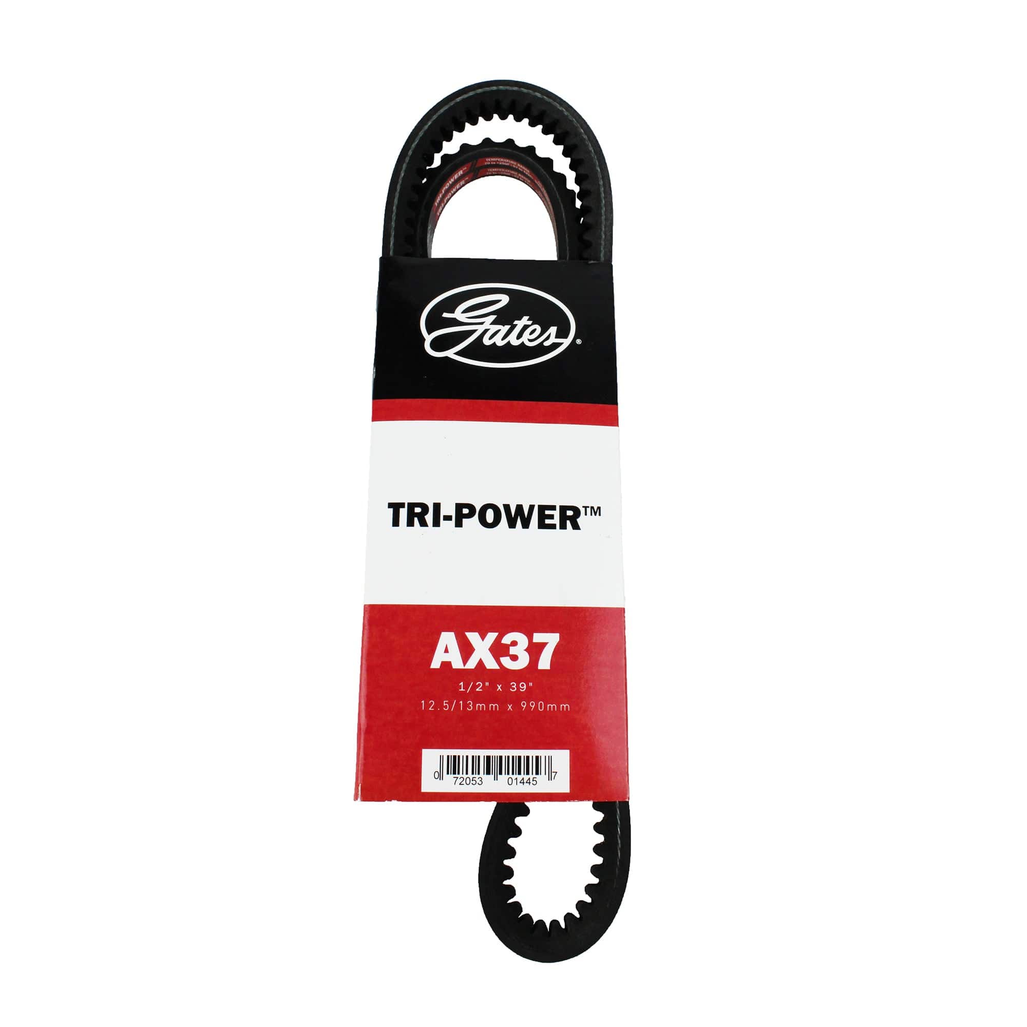 Gates AX37 Tri-Power Notched V Belt - 1/2" x 39"