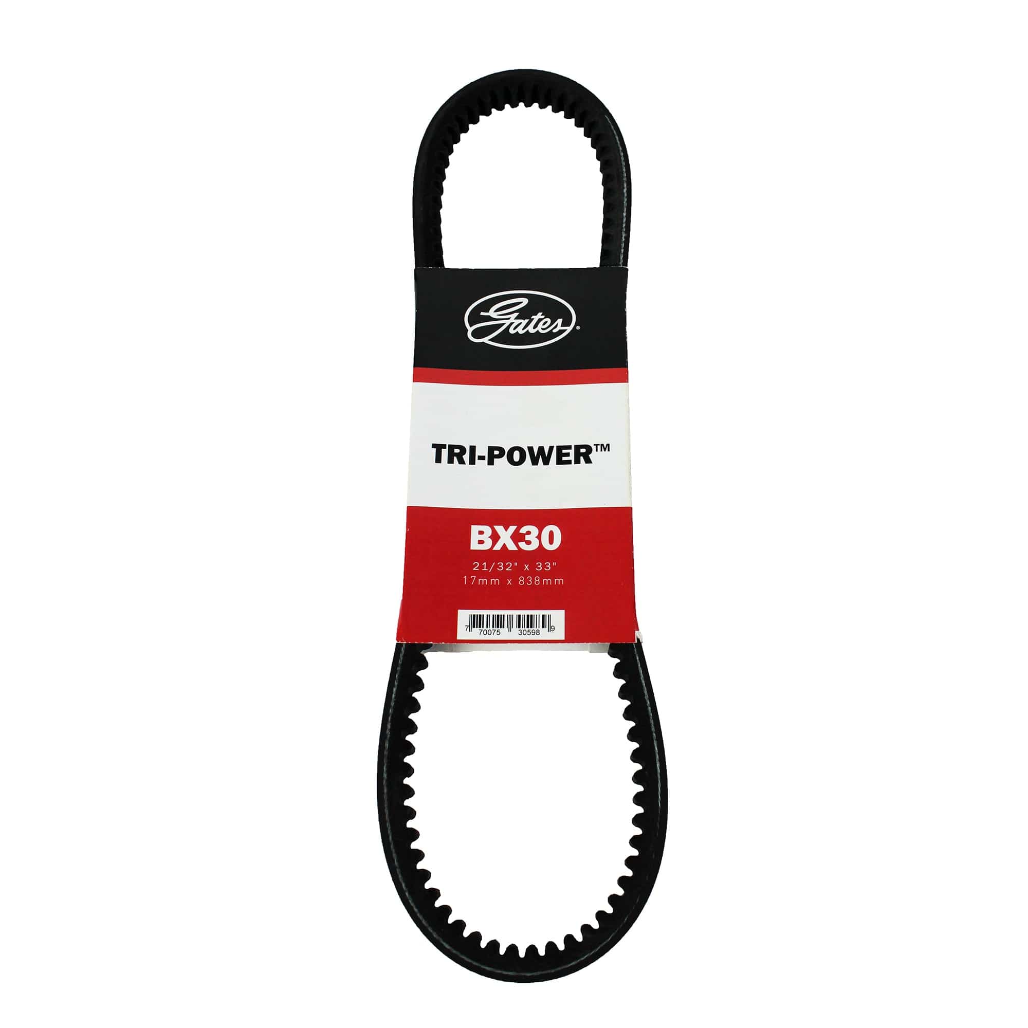 Gates BX30 Tri-Power Notched BX Section V Belt - 21/32" x 33"