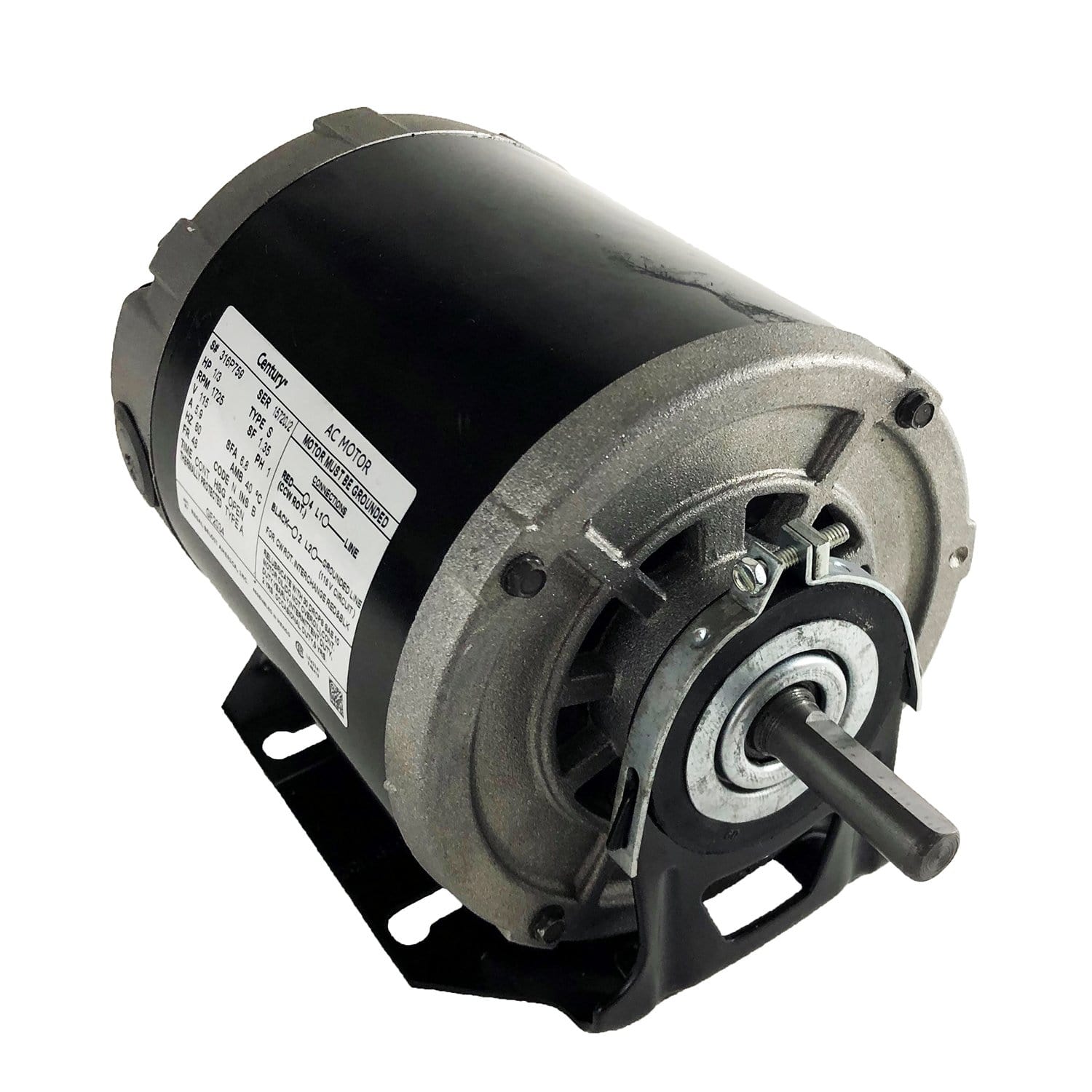 Packard GF2034 1/3 HP 1725 RPM 115 Volt Motor