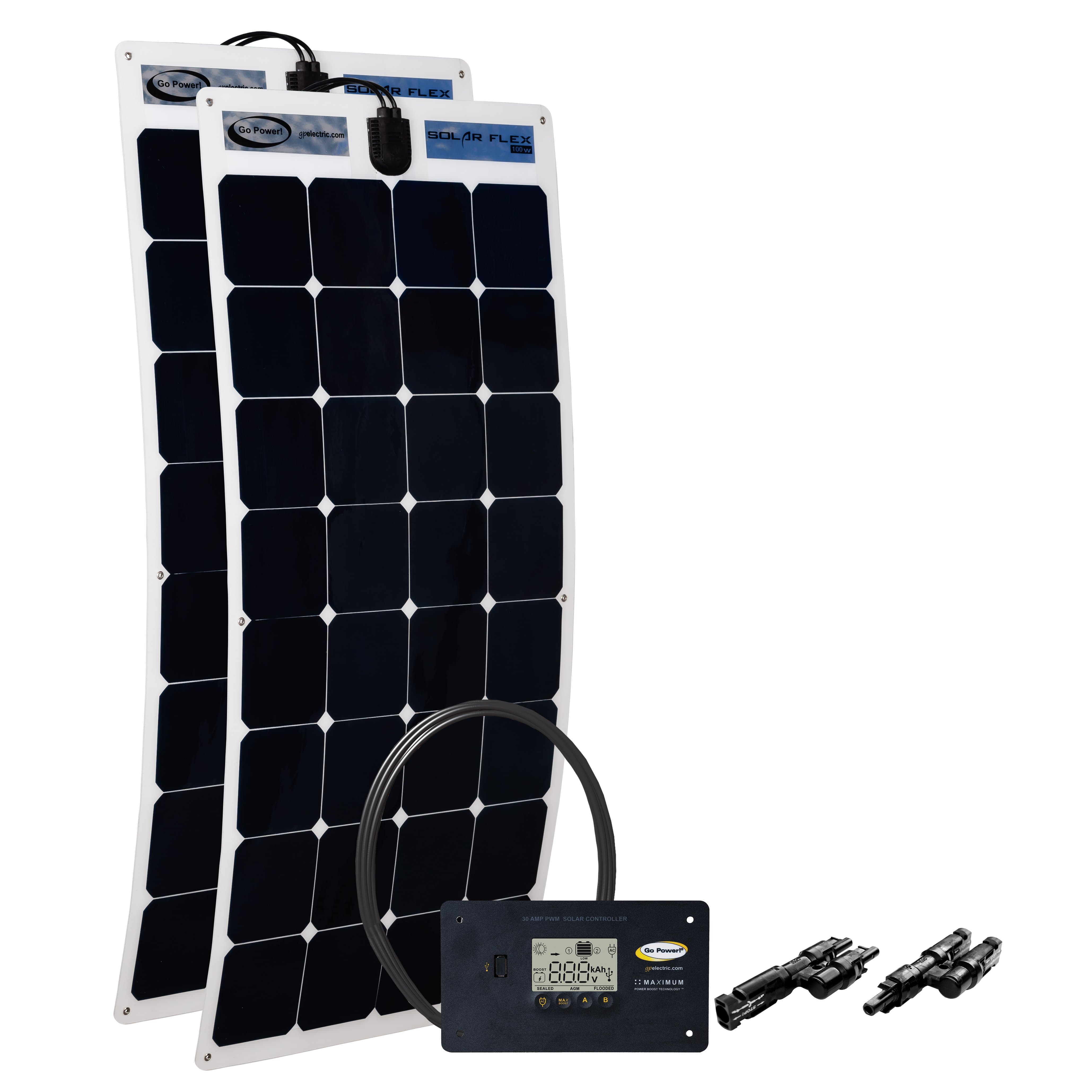 Go Power GP-Flex-200 11.24 Amp, 200 Watt, Flexible Solar Kit