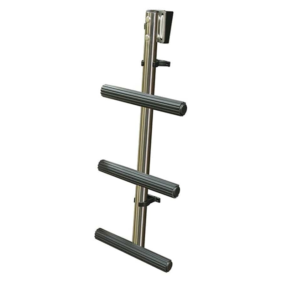 JIF Marine EES3 3-Step Dive Ladder, Stainless Steel W/ Mounting Bracket