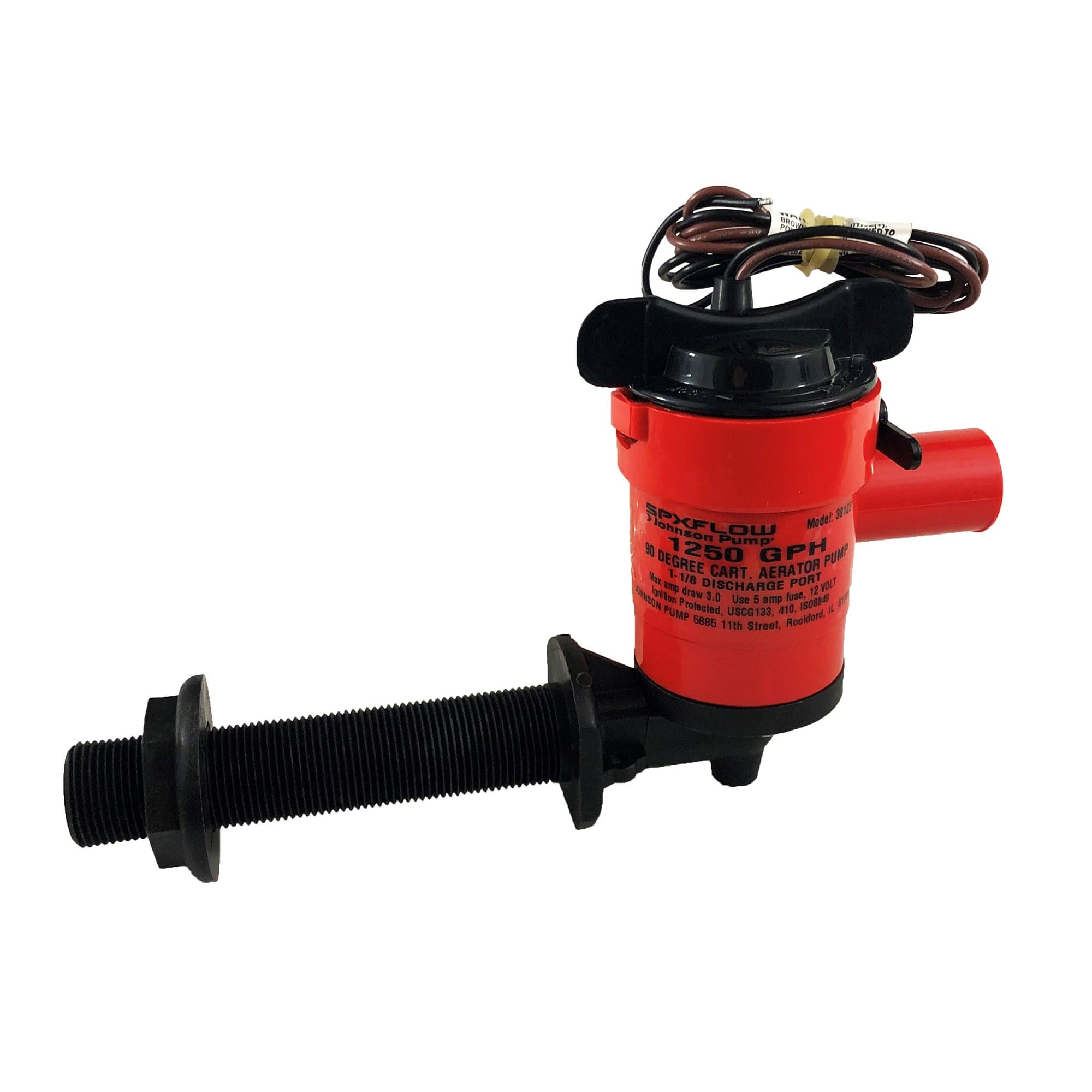 Johnson Pump 38123 Cartridge Aerator Pump 1250 Gph 12v 90