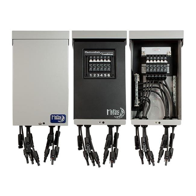 MidNite Solar MNPV6-MC4-LV Pre-Wired Combiner 15A Breakers, 80A 150V
