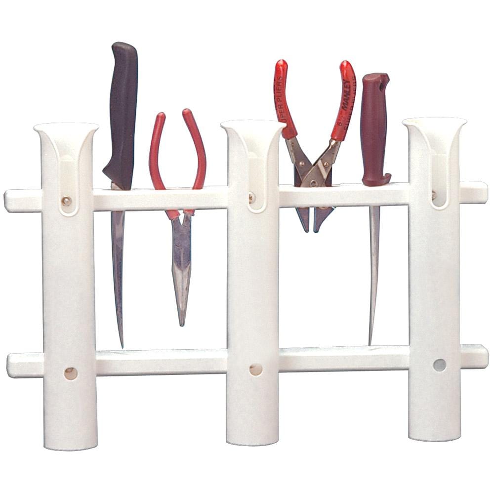 Taco P03-063W White, 3-Rod Deluxe Poly Rod Holder Rack