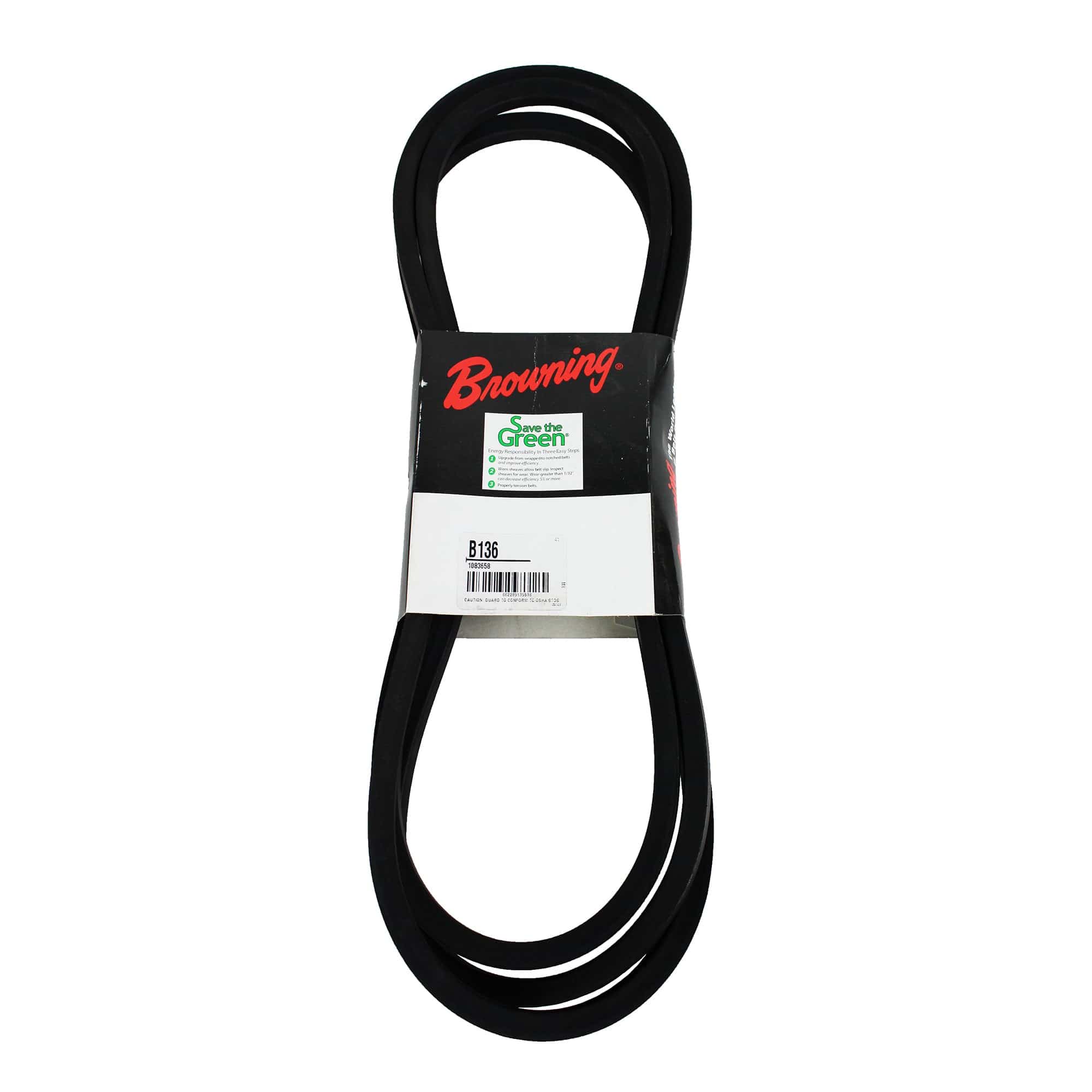 Packard B136 Browning Super Crip Classic B Section V Belt - 21/32 x 139"