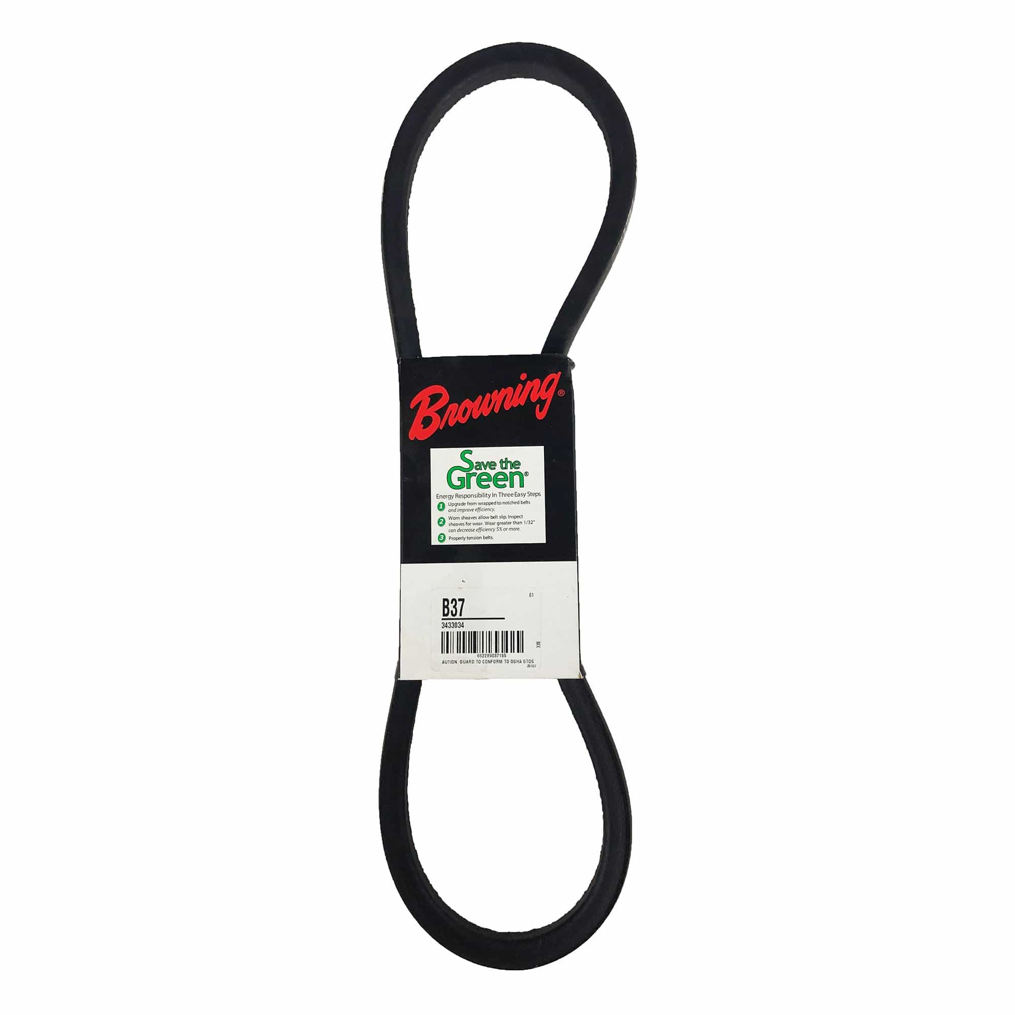 Packard B37 Browning Super Grip Classic V belt B Section