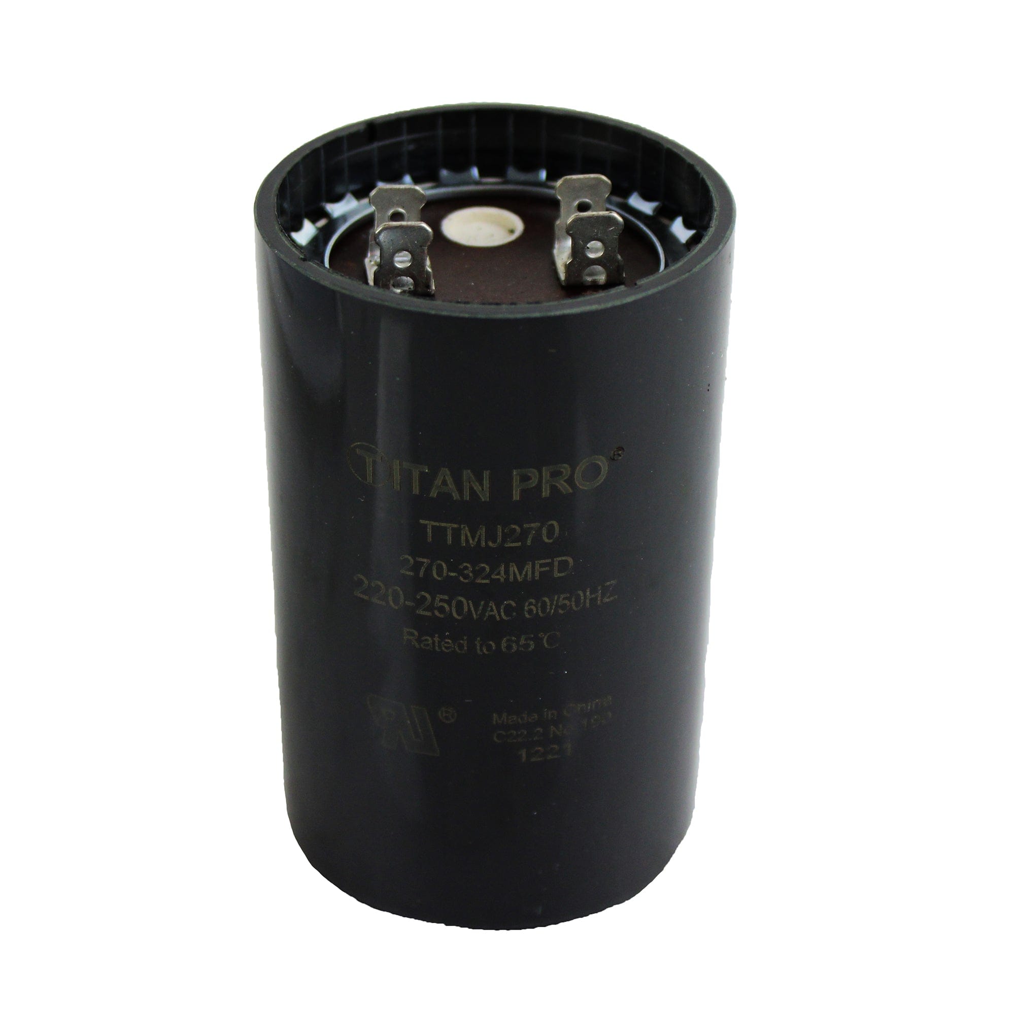 Packard TTMJ270 Titan Pro Start Capacitor 220-250V 270-324 MFD