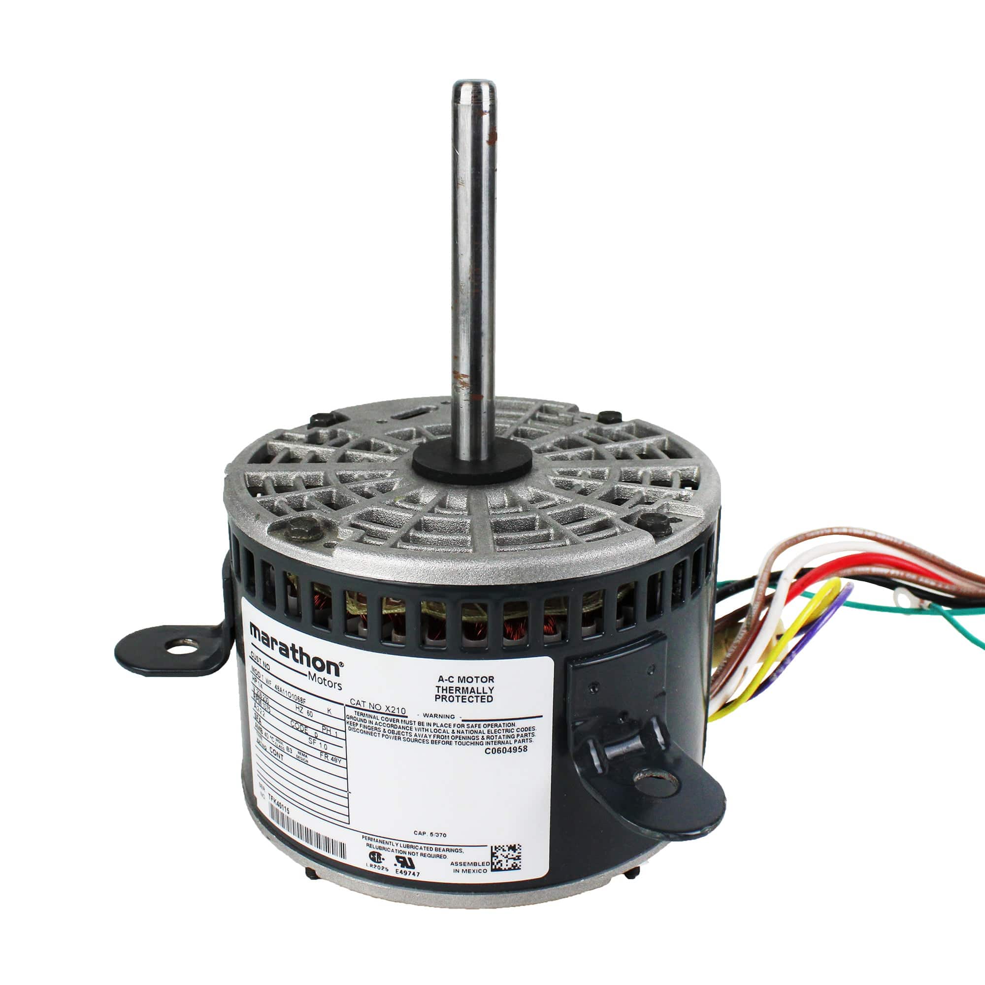 X210 Marathon 1/4 HP 1075 RPM 208-230 Volts Motor