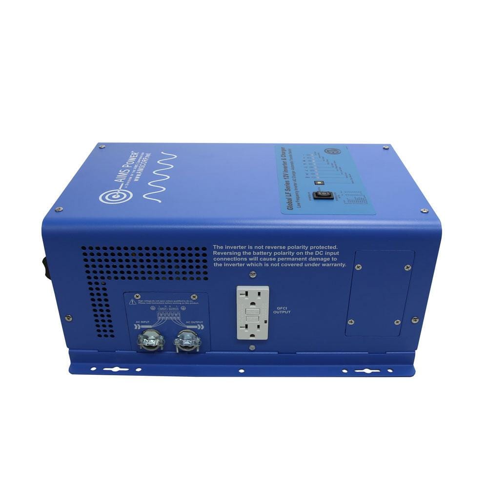 Aims PICOGLF20W12V120V 2000 Watt 12 Volt Low Frequency Pure Sine Wave Inverter Charger