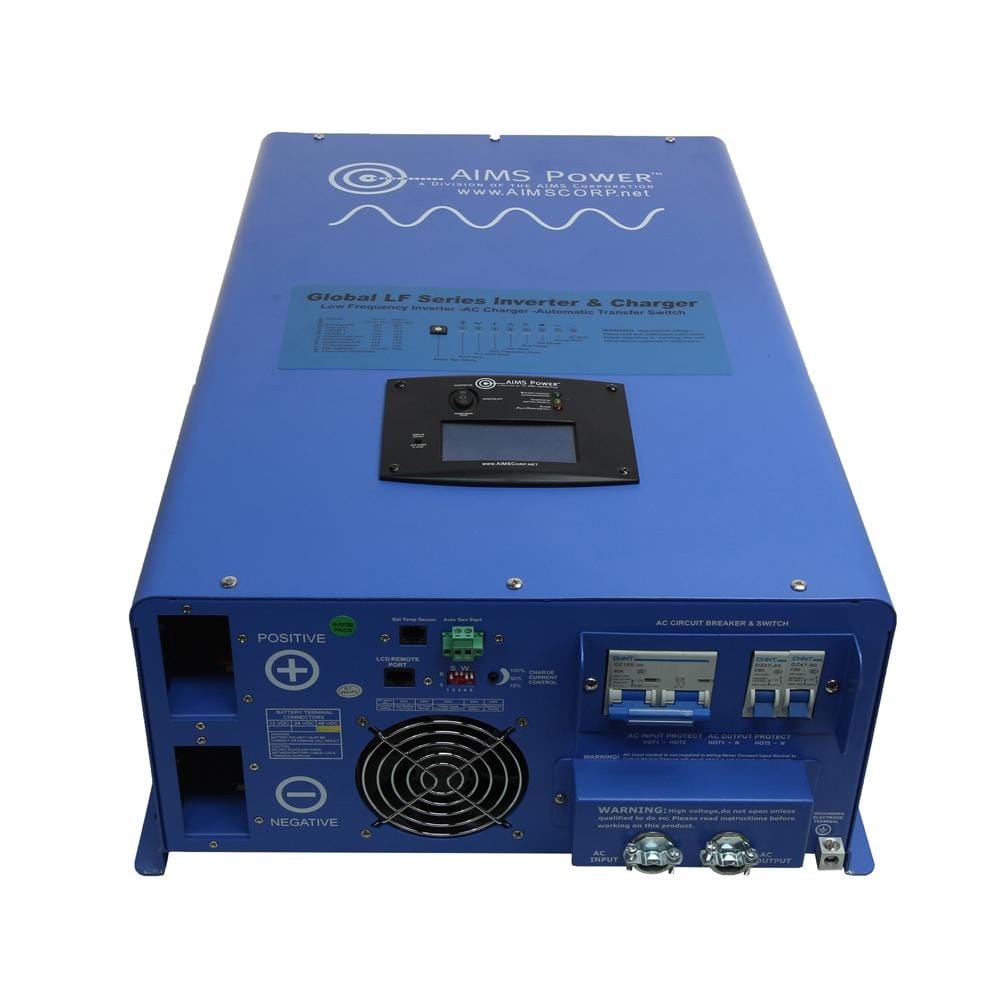 Aims PICOGLF80W48V240VS Low Frequency 8000 Watt 48 Volt To 120/240 VAC Pure Sine Inverter Charger