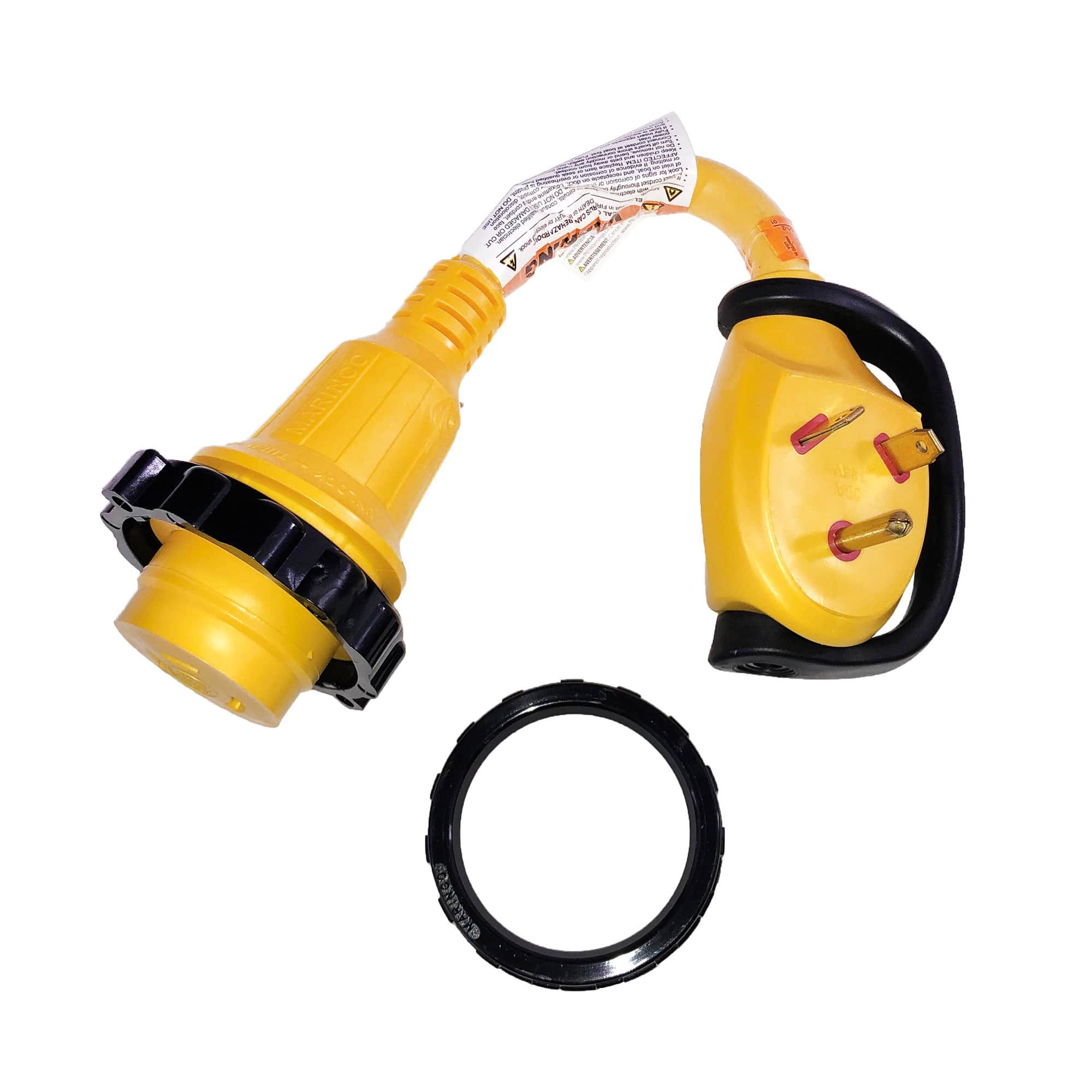 Park Power 1PCMRV 30 Amp RV Cordset 1' W/Molded Locking Connector