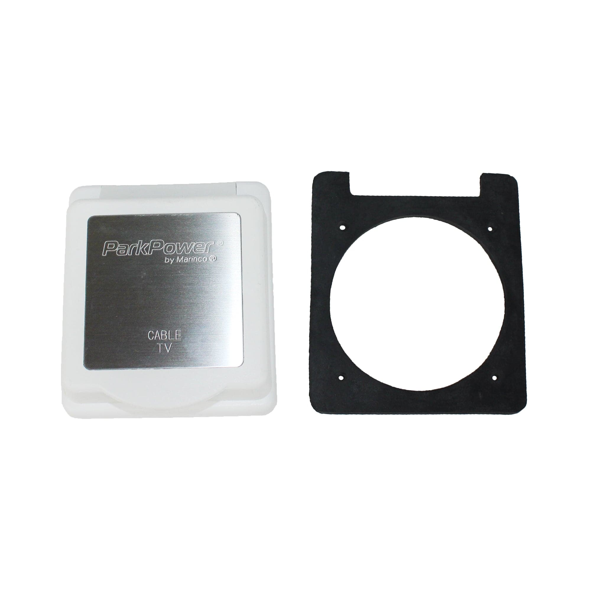 Park Power TV6574.RV Single Standard TV Inlet, White