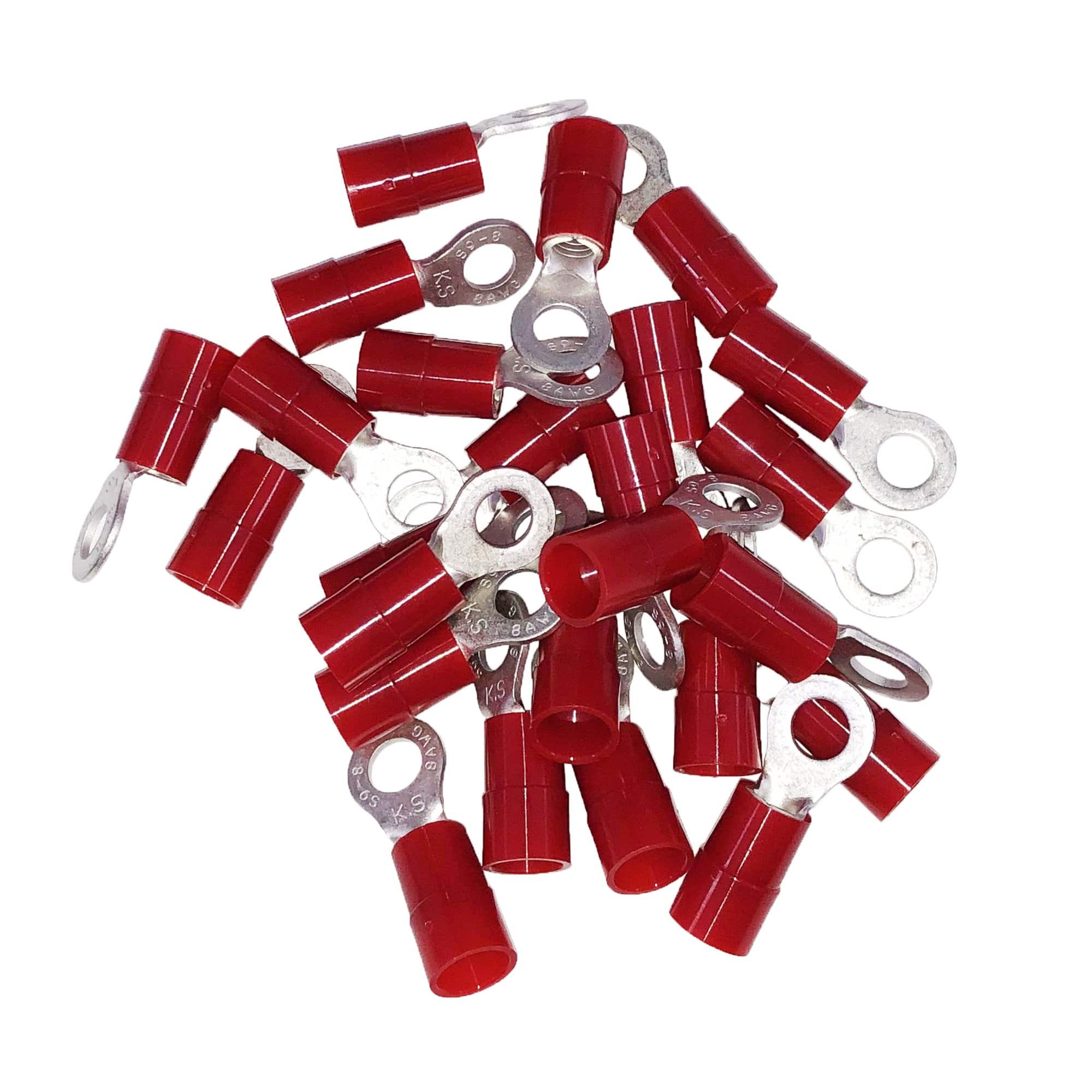 Ancor 210234 Nylon Ring Terminal, #8 1/4", 25pc