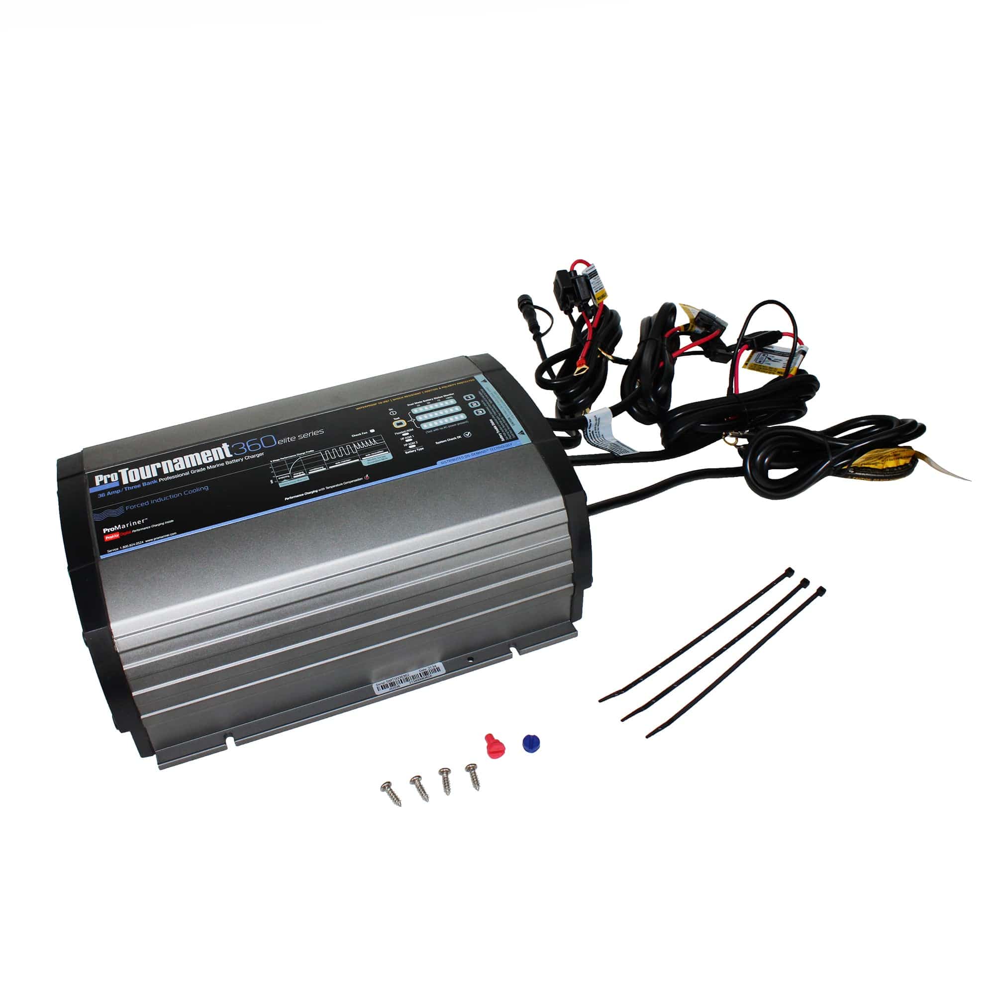 ProMariner 52036 ProTournament 360 36A, 3-Bank, Waterproof Battery Charger