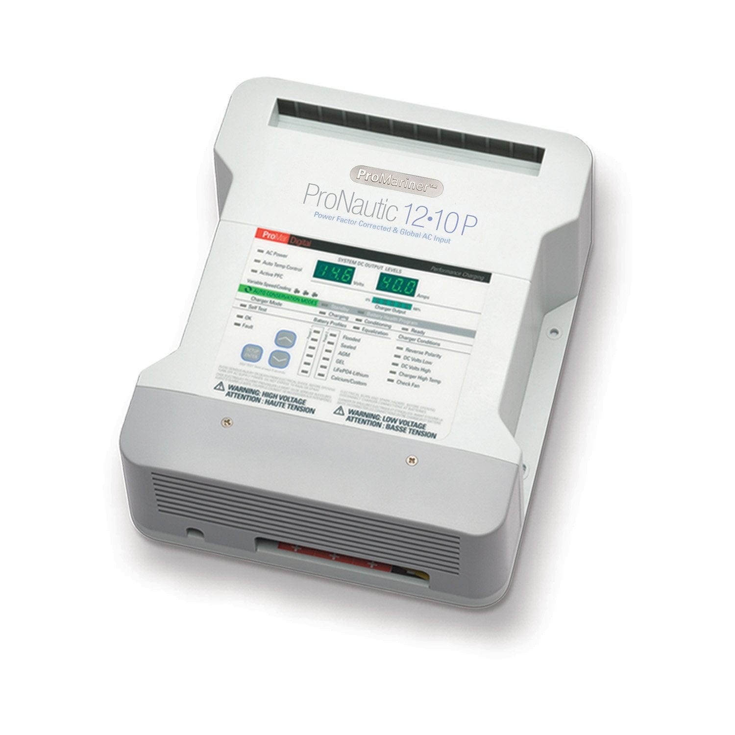 ProMariner POWM-63110 ProNautic 1210P 12-volt 10-amp 2-Bank Battery Charger