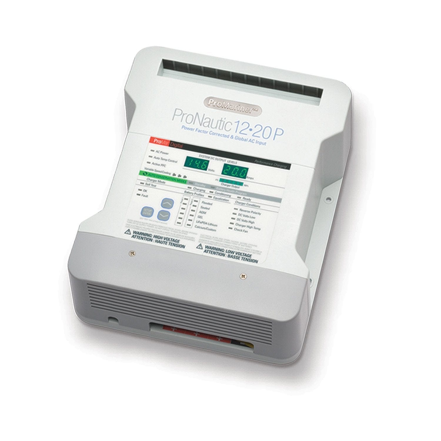 ProMariner POWM-63120 ProNautic 1220P 12 Volt 20-amp 3-Bank Battery Charger