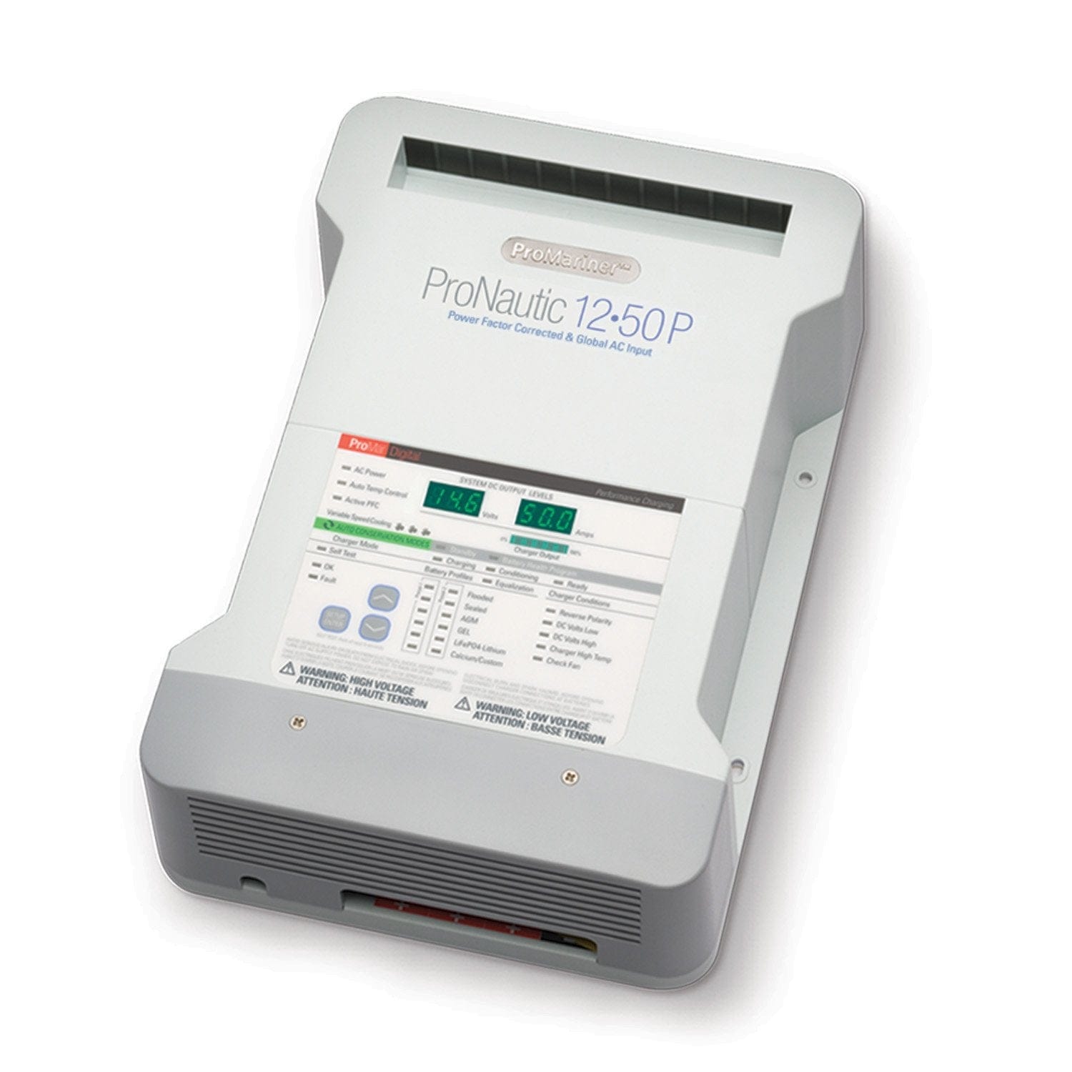 ProMariner 63150 Power Products ProNautic 1250P 12V, 50A. 3-Bank Battery Charger