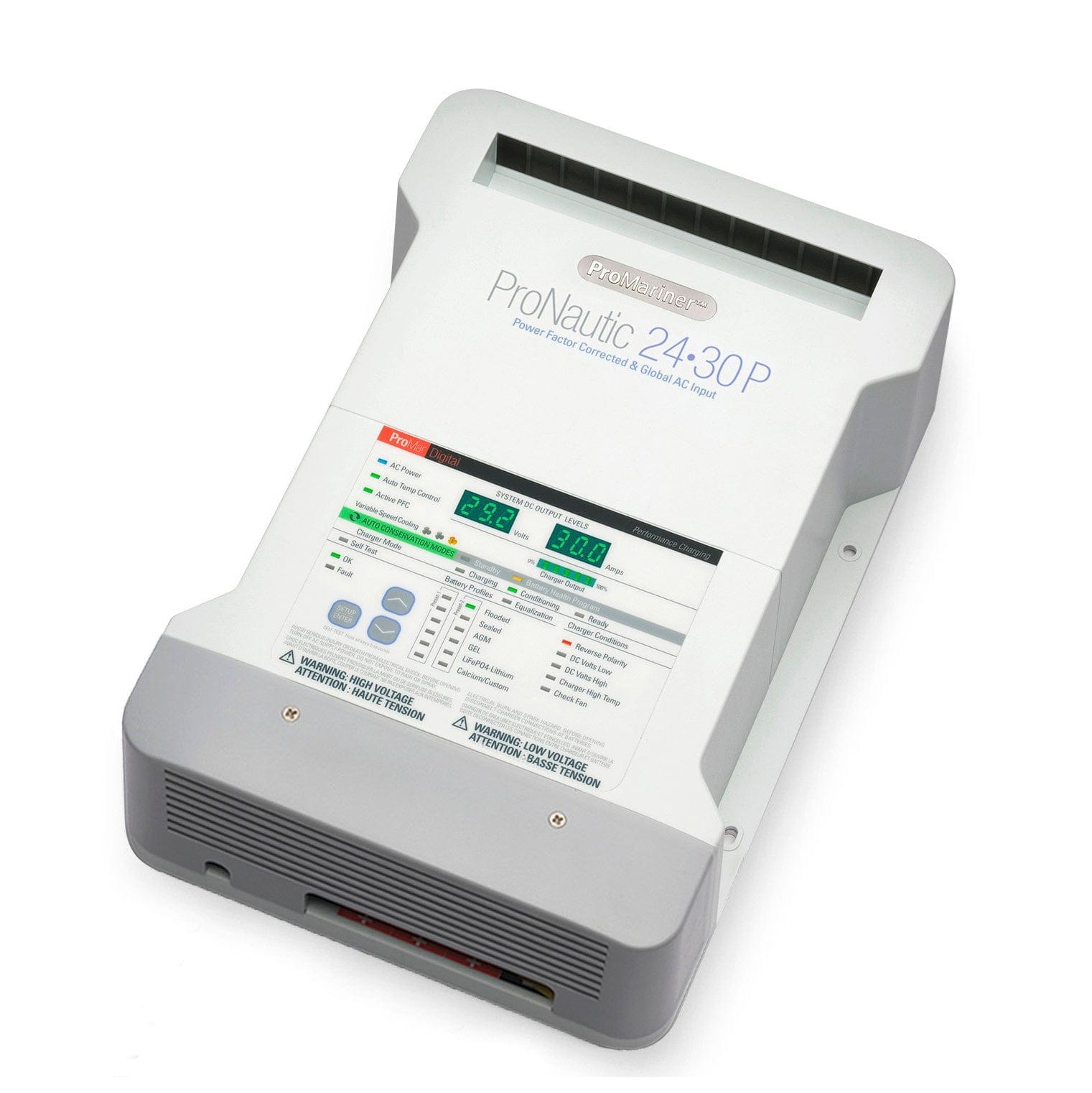 ProMariner 63180 Power Products ProNautic 2430P 24V, 30A. 3-Bank Battery Charger