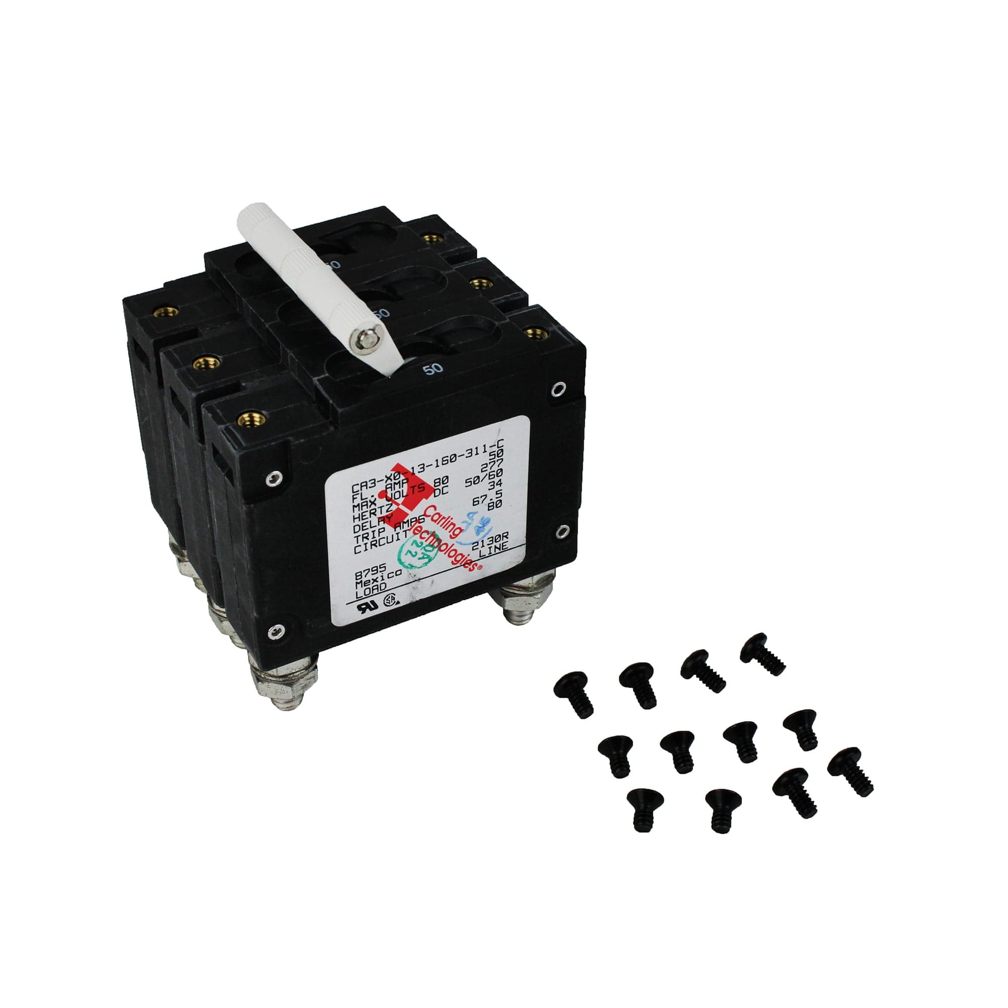Blue Sea Systems Triple Pole Toggle Circuit Breaker 100A - Marine & RV Electrical
