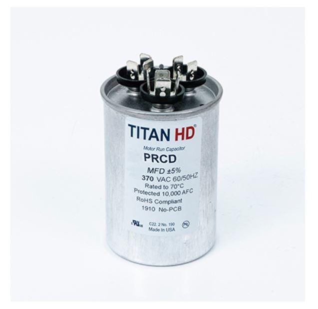 Packard PRCD455 Titan HD Run Capacitor 45+5 MFD 370 Volt Round
