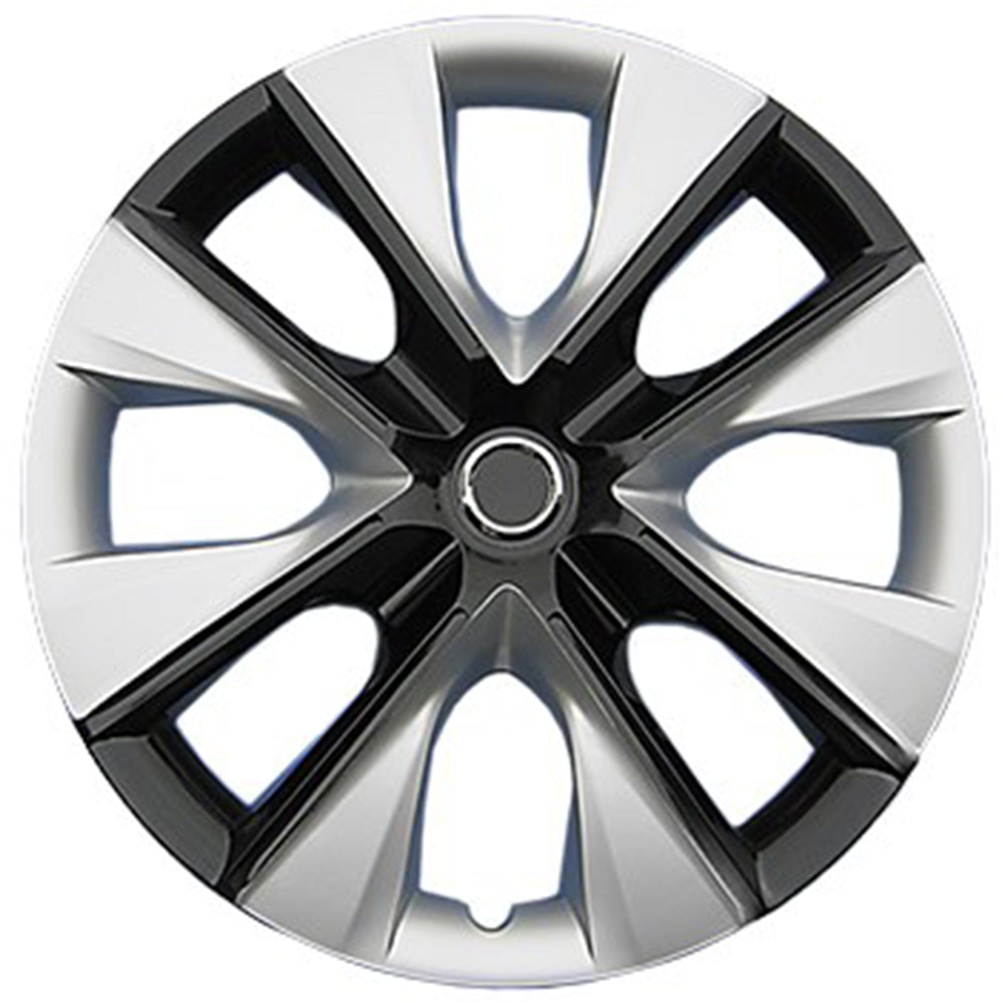PacRim PRT-1058-15IB-S 15" Universal Ice Black / Silver Wheel Cover Set