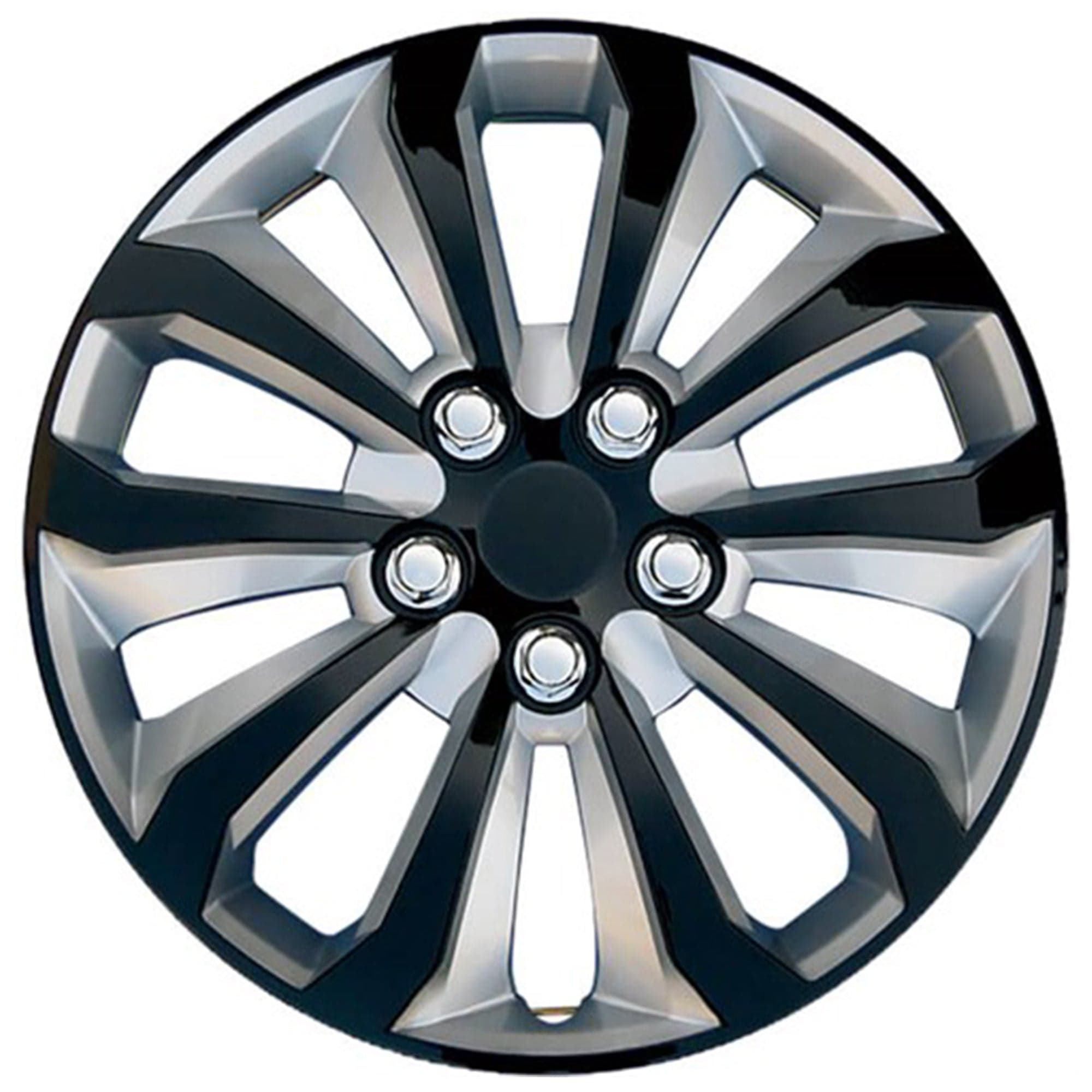 PacRim PRT-1061-15IB-S 15" Universal Ice Black / Silver Wheel Cover Set