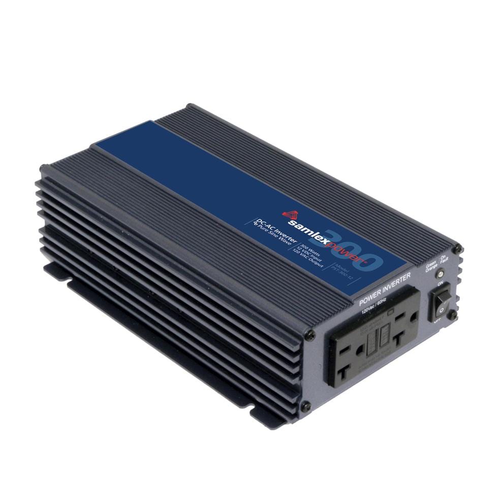 Samlex PST-300-12 12 Volt 300 Watt Pure Sine Inverter With Cigarette Lighter Plug And Cables