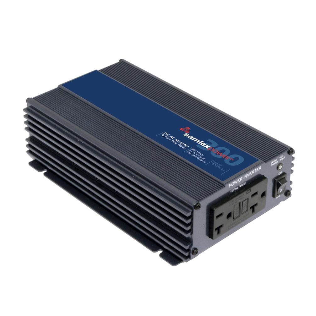 Samlex PST-300-24 24 Volt 300 Watt Pure Sine Inverter With Cigarette Lighter Plug And Cables
