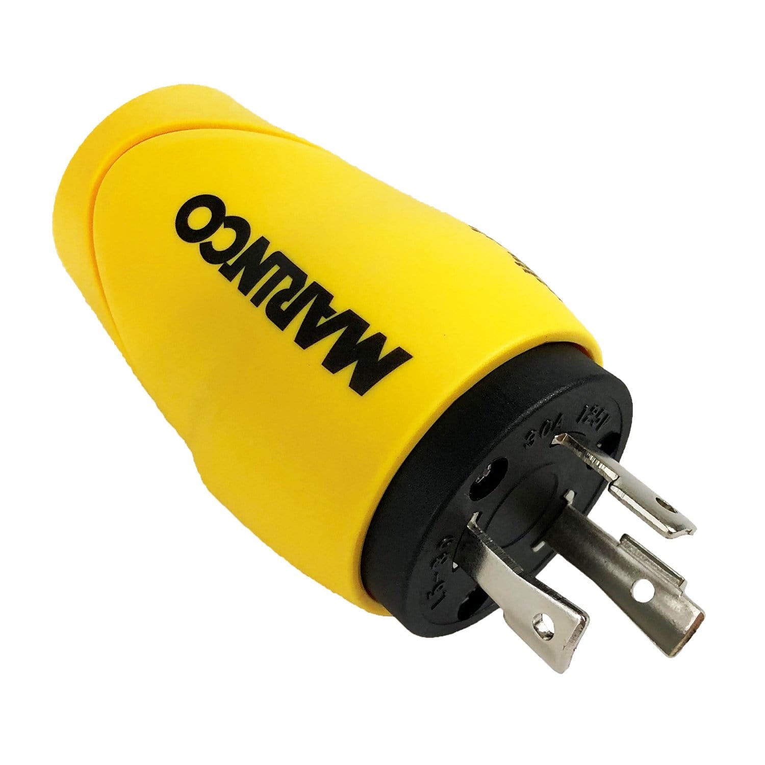 Marinco S30-15 Straight Adapter, 30A 125V Male To 15A 125V Female