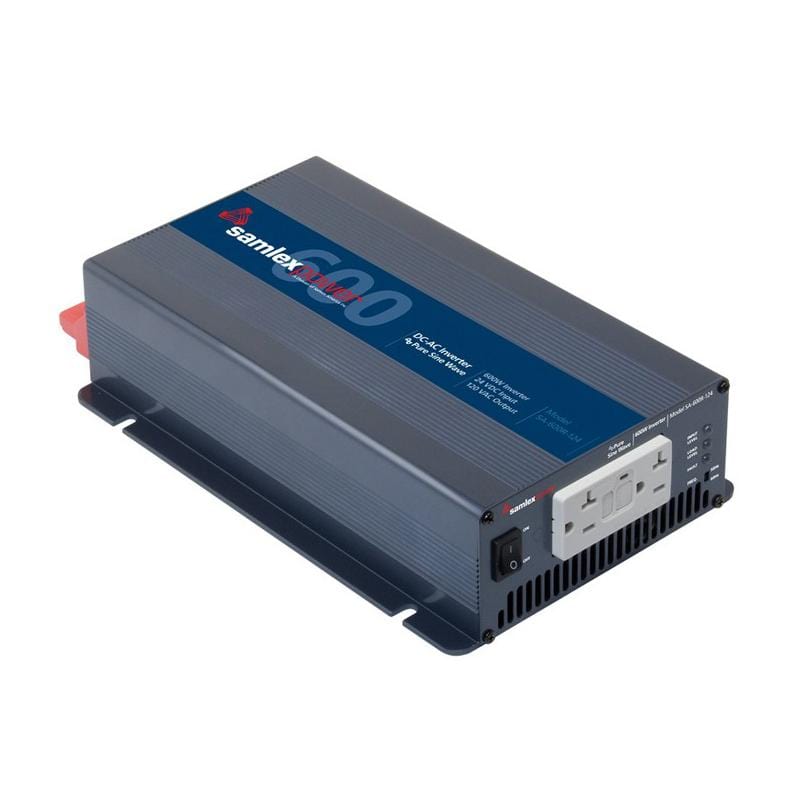 Samlex SA-600R-124 24 Volt 600 Watt Microprocessor Controlled Pure Sine Inverter
