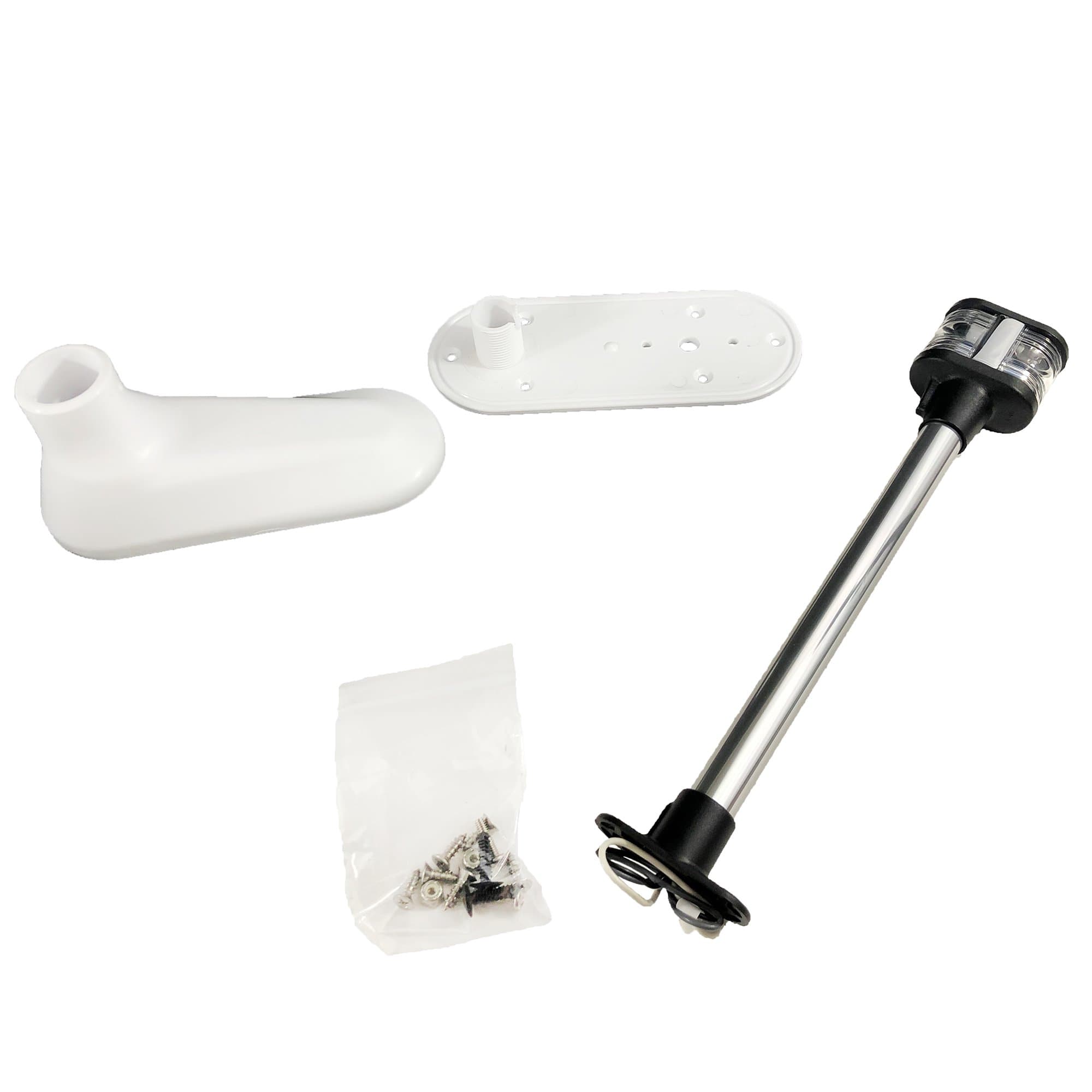 Seaview LTBU1A1197 Light & GPS Top Mount, 12.75" Post, Perko Incandescent Light