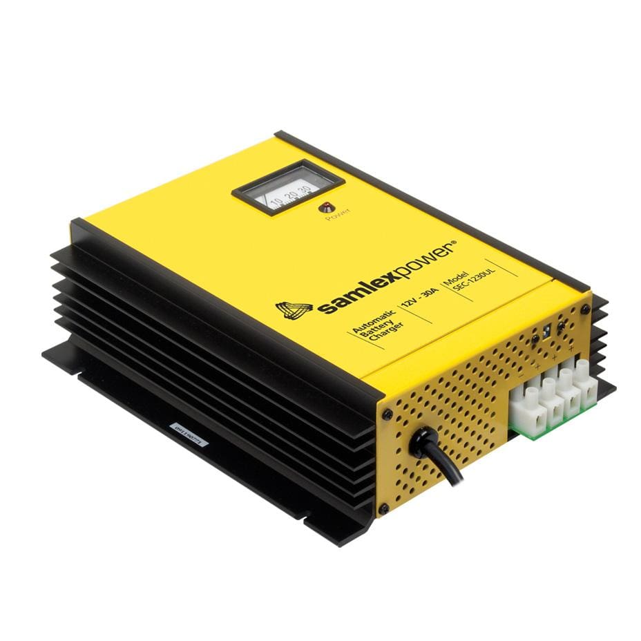 Samlex SEC-1230UL 12 Volt 30 Amp 3 Stage Advanced Automatic Battery Charger / Power Supply