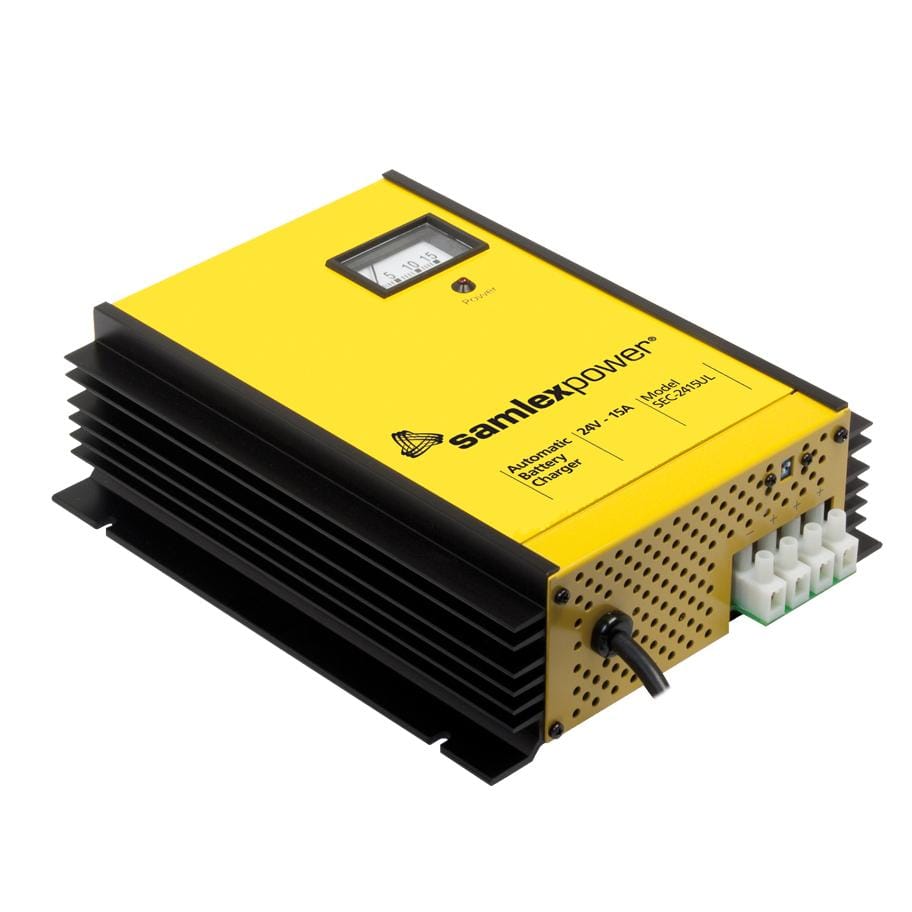 Samlex SEC-2415UL 24 Volt 15 Amp 3 Stage Advanced Fully Automatic Battery Charger / Power Supply