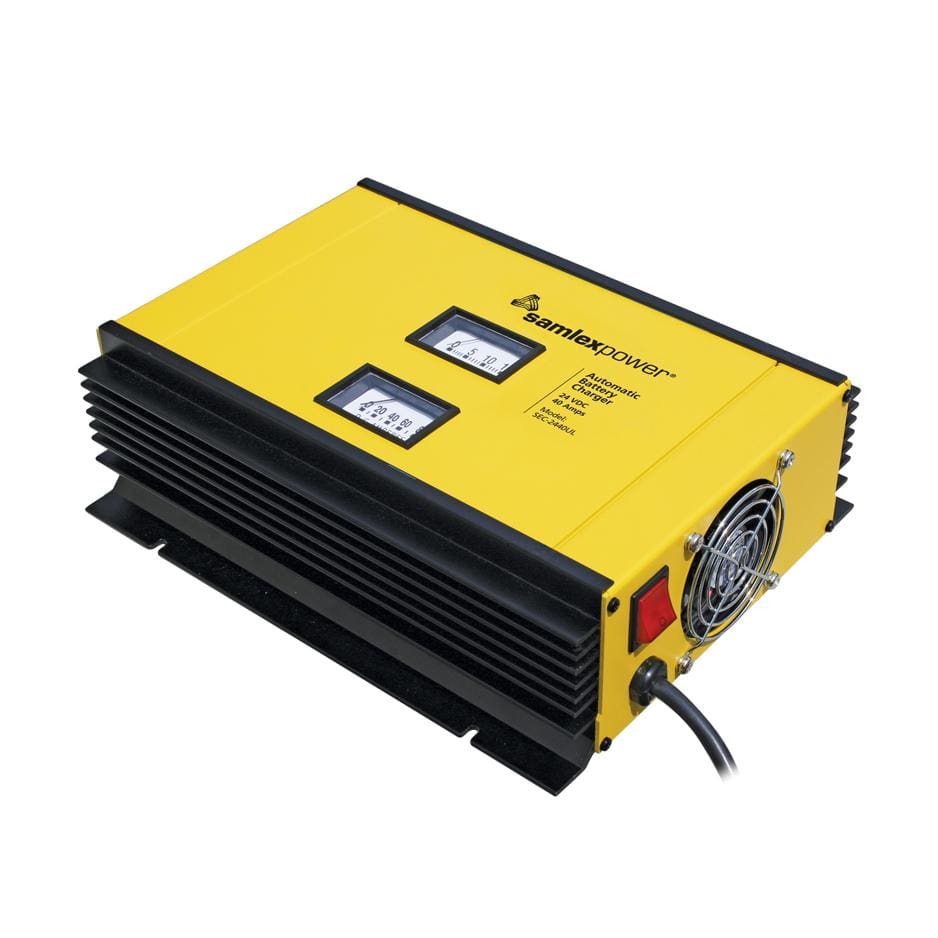 Samlex SEC-2440UL 24 Volt 40 Amp 3 Stage Advanced Fully Automatic Battery Charger / Power Supply