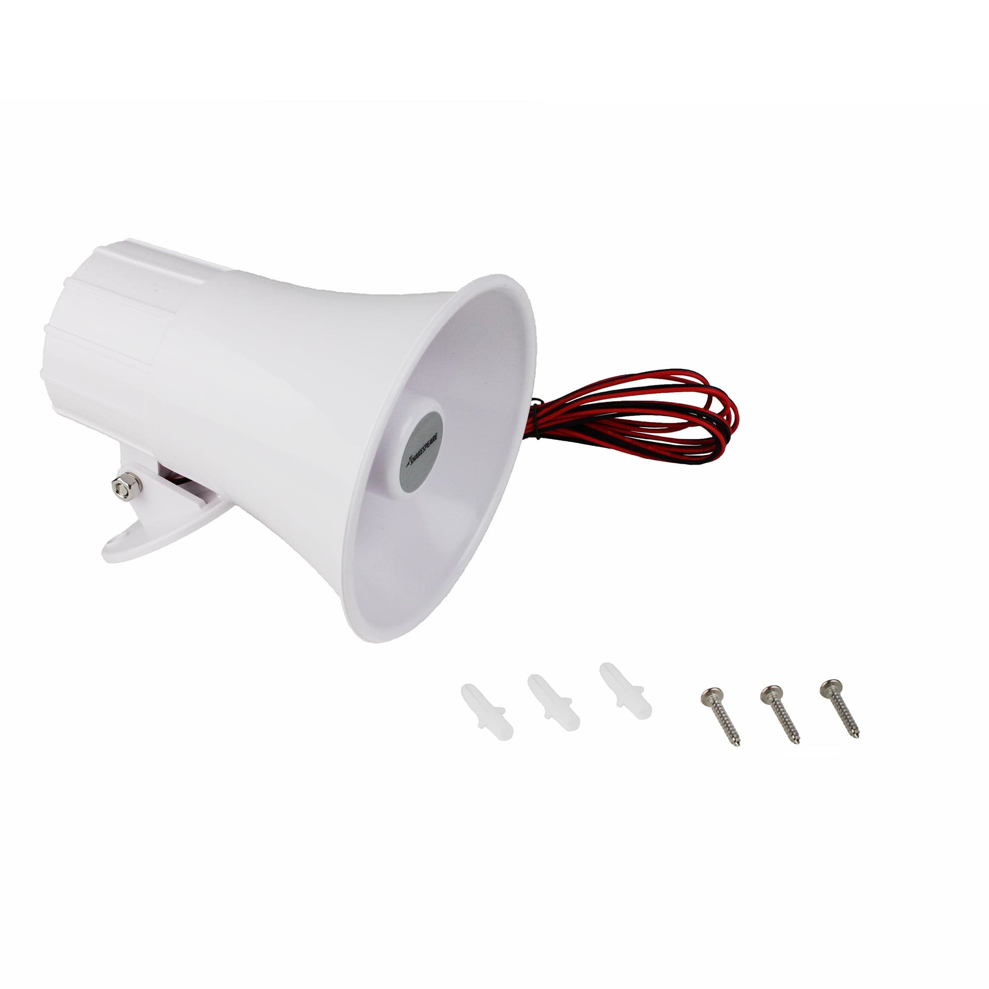 Shakespeare HS-5 5" Horn Style External Speaker W/ Swivel Mount, White