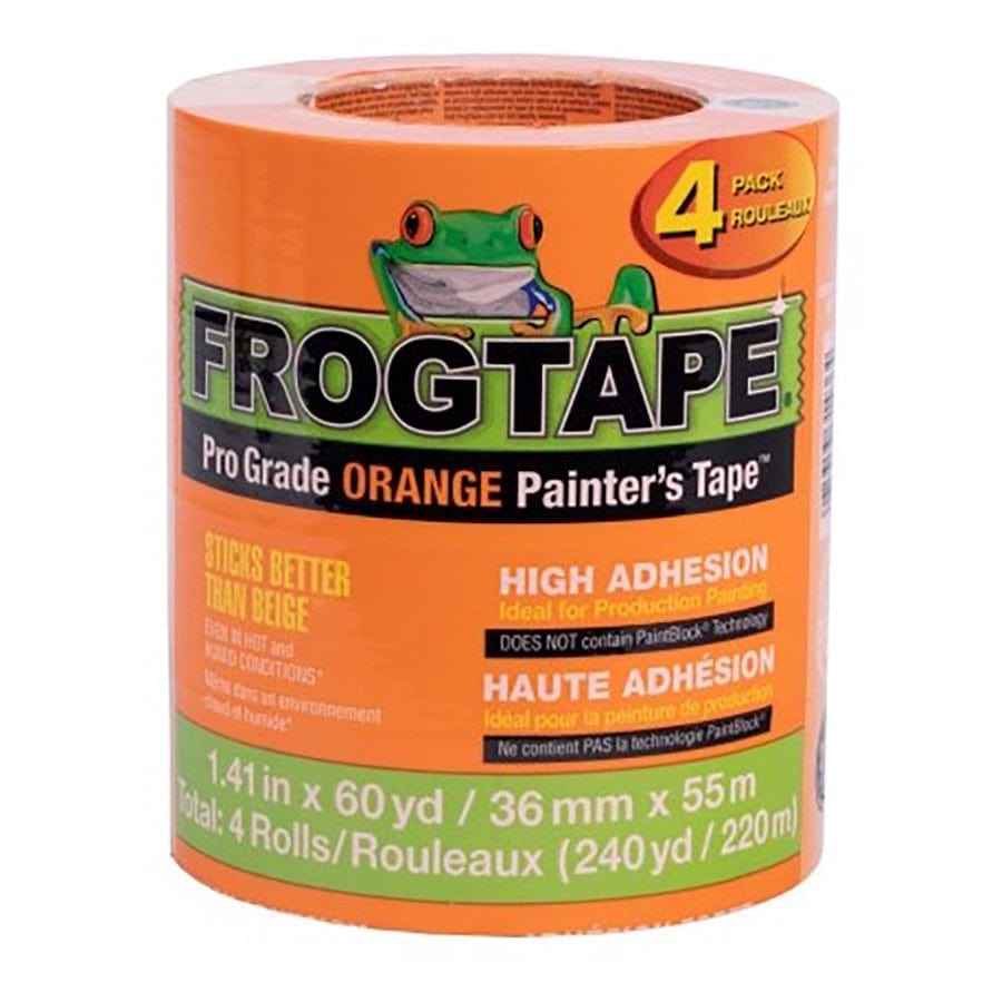 Shurtape 242808 FrogTape CP 199 Pro Grade Painter's Tape, 3 Rolls, 36mm x 55m - Orange