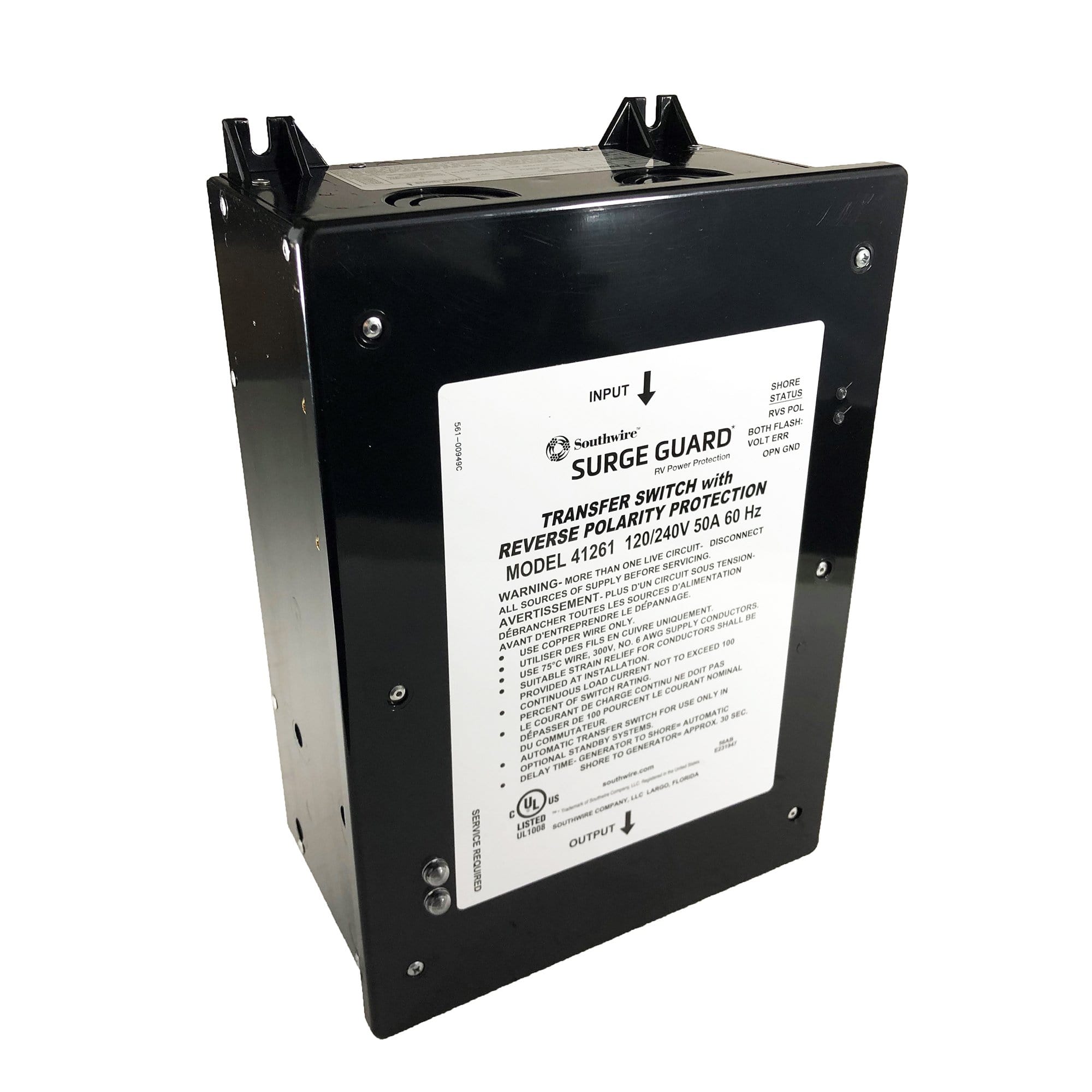Southwire 41261-011 Entry Level 50A Surge Guard Reverse Polarity Trans