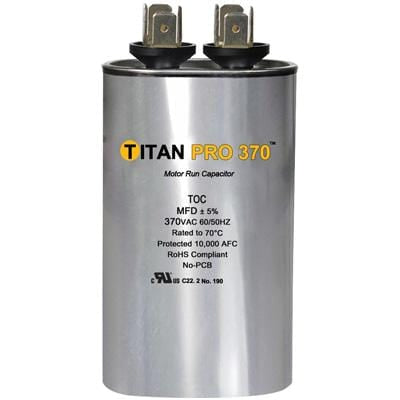 Titan Pro TOC15 370 Volt 15 MFD Oval Capacitor