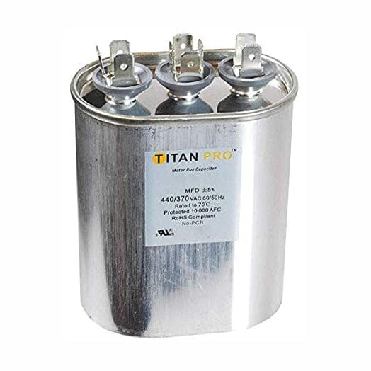 Packard TOCFD255 TITAN PRO Run Capacitor 25+5 MFD 440/370 Volt Oval