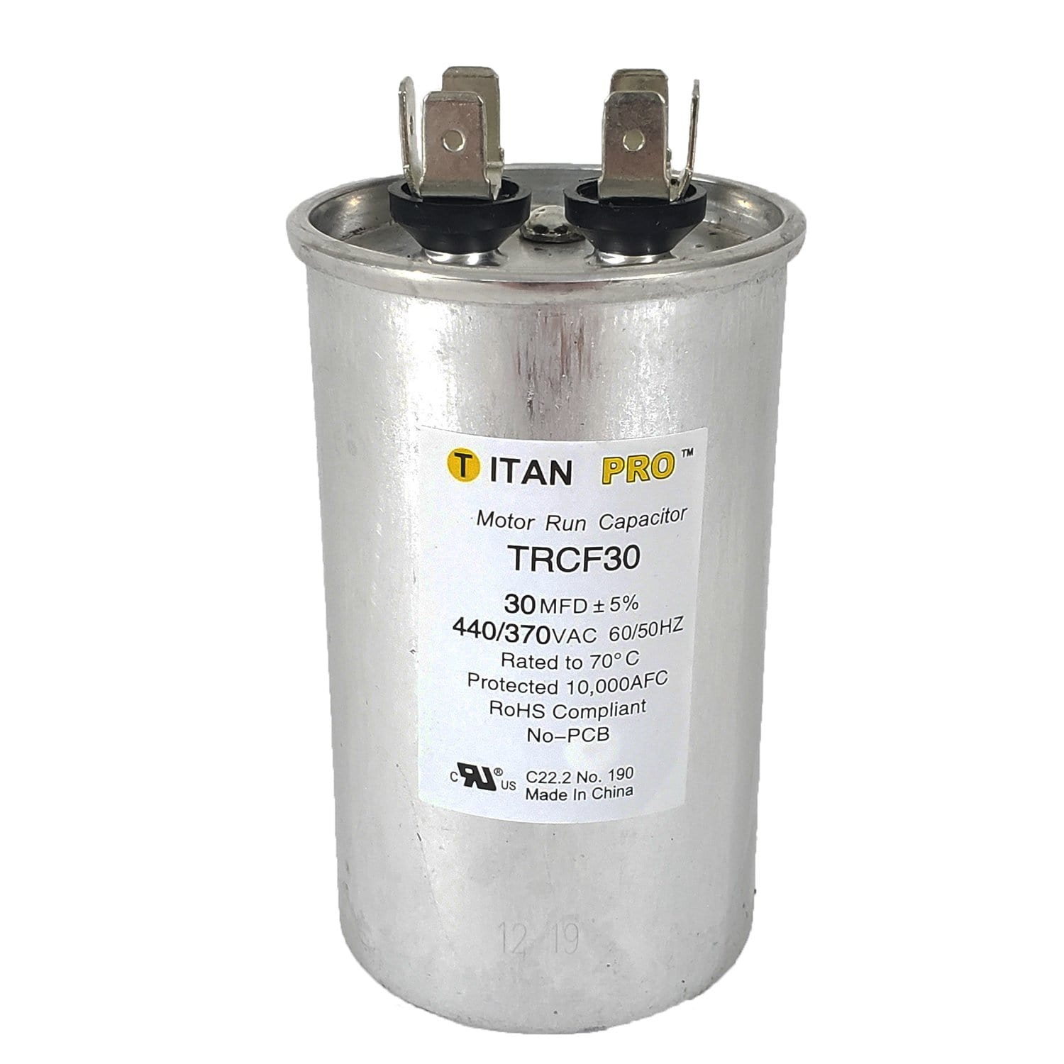 Packard TRCF30 Titan Pro Round Run Capacitor